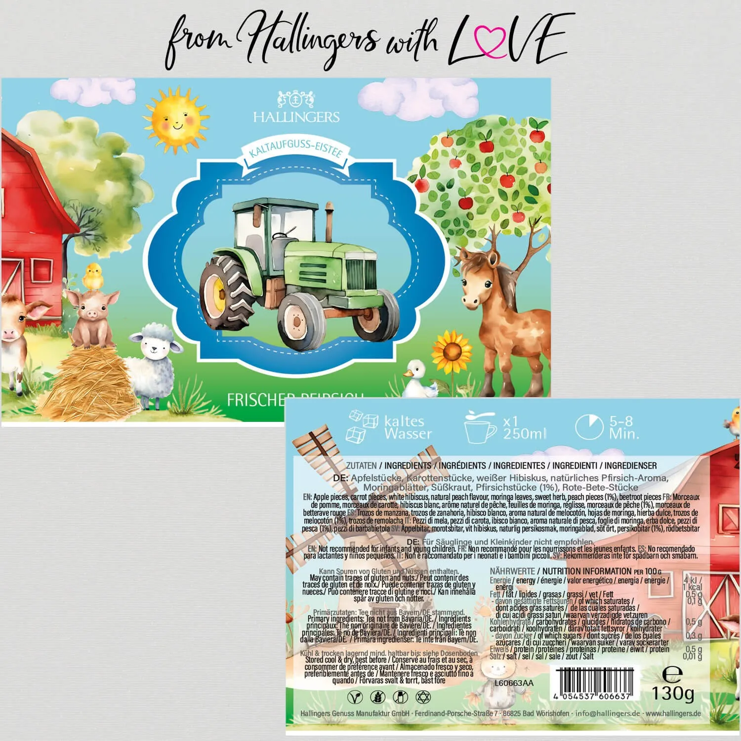 Traktor Eistee (Früchtetee, ColdBrew)