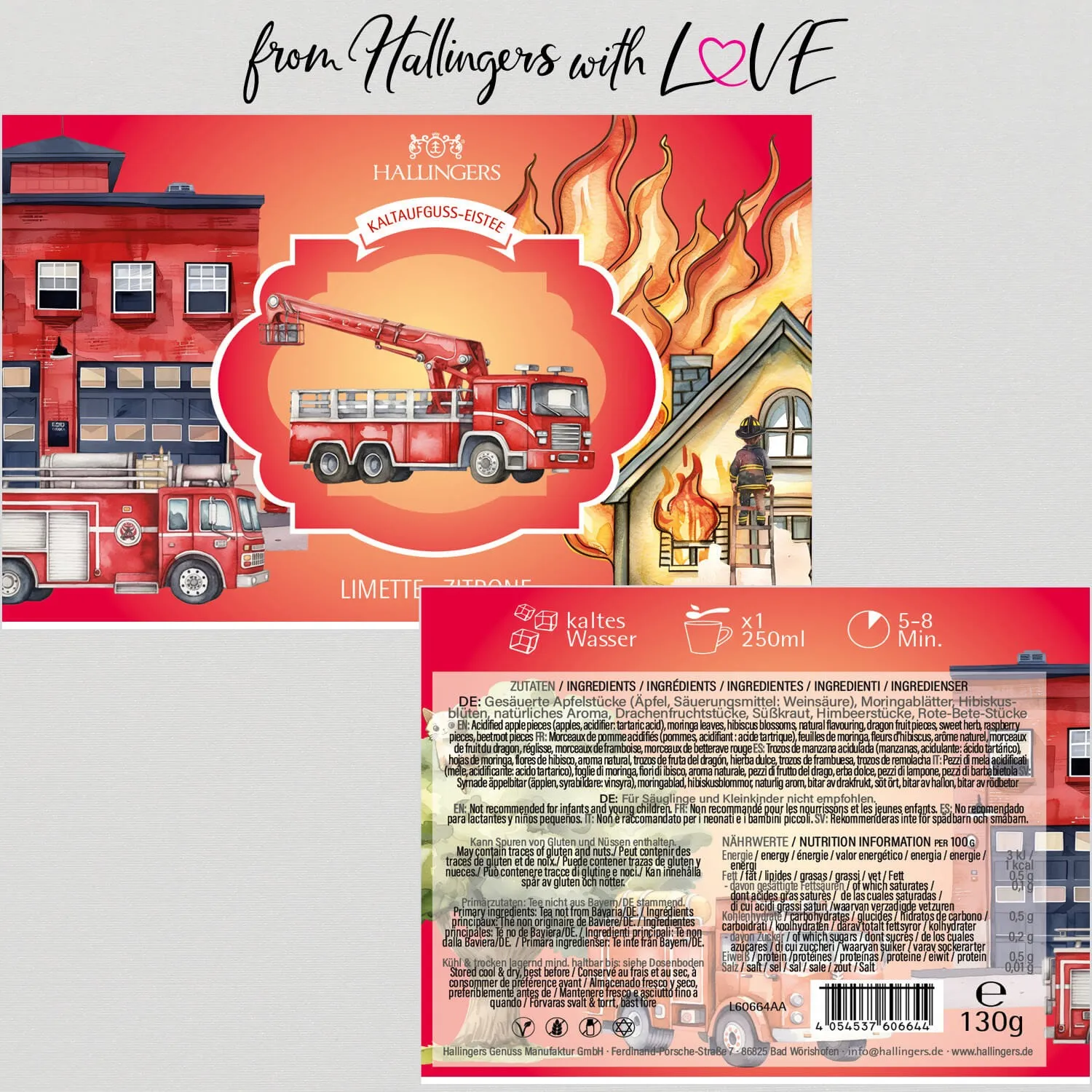 Feuerwehr Eistee (Früchtetee, ColdBrew)