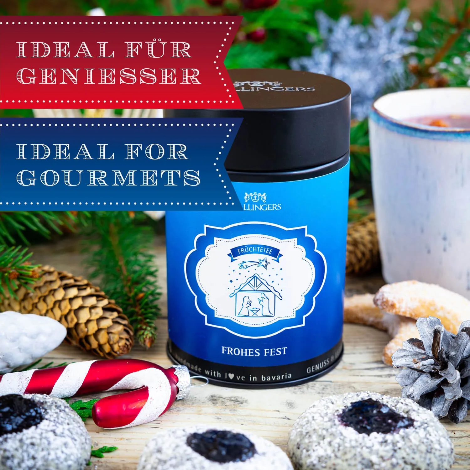 Lassen Sie sich von unserem hochqualitativen Früchtetee begeistern! Vollgepackt mit vollreifen Früchten aus der Natur  ein echtes Geschmackserlebnis!