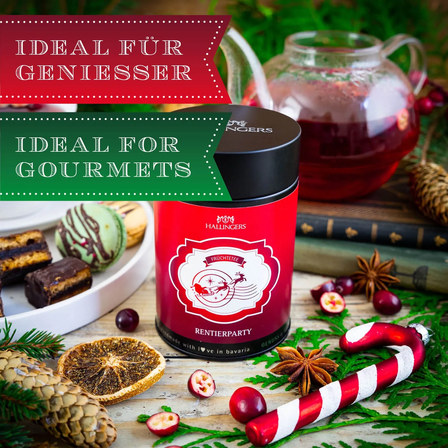 Lassen Sie sich von unserem hochqualitativen Früchtetee begeistern! Vollgepackt mit vollreifen Früchten aus der Natur  ein echtes Geschmackserlebnis!