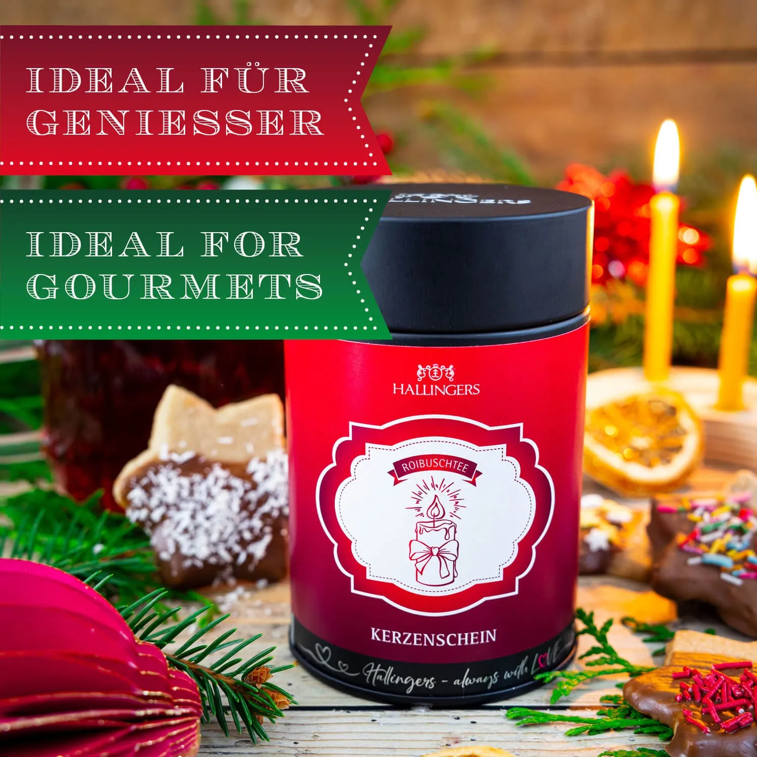 Hochwertig, koffeinfrei, gerbstoffarm: Unser Rooibos aus Südafrika überzeugt durch seinen milden Geschmack. Der perfekte Genuss vor dem Schlafengehen!