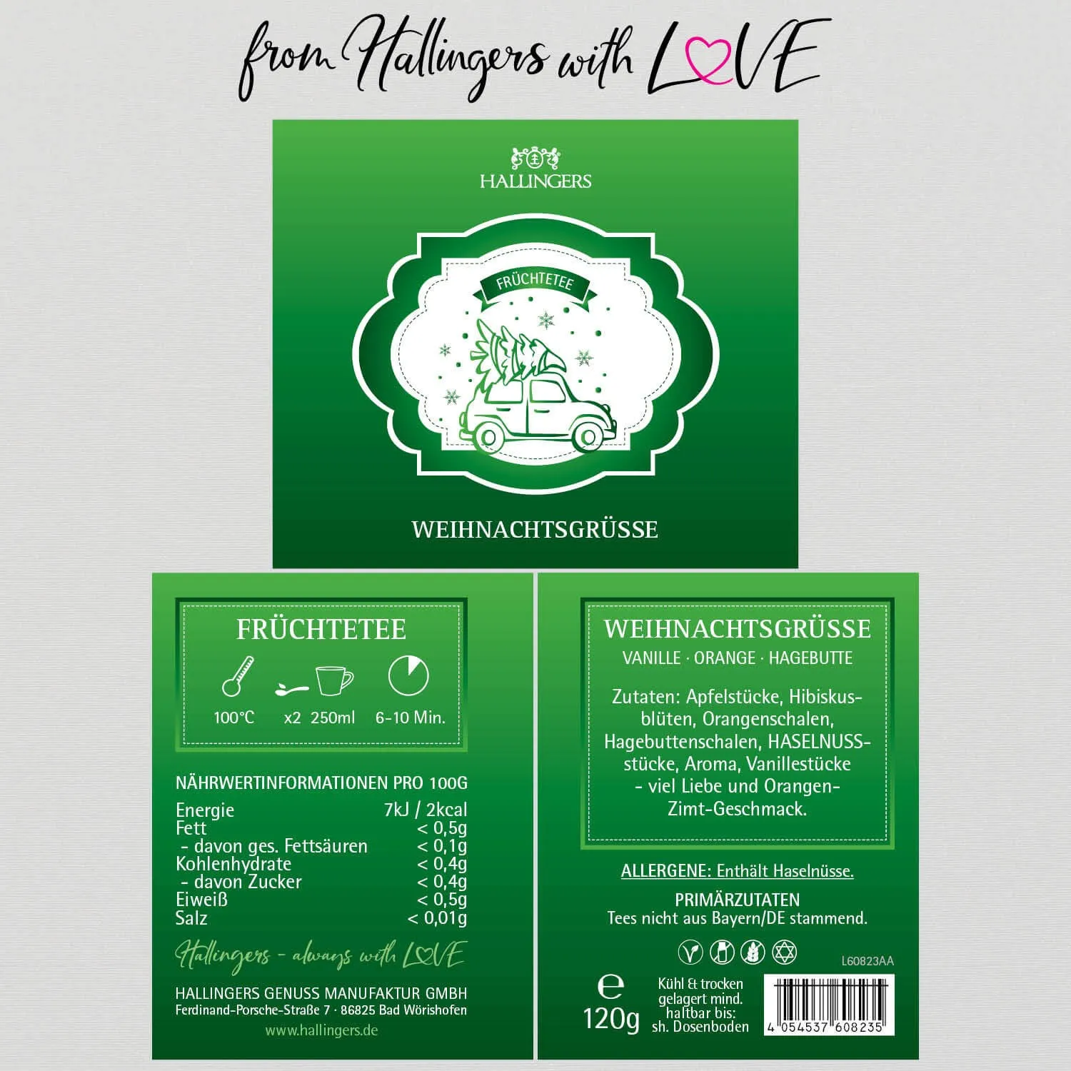 Weihnachtsgrüße (Früchtetee)