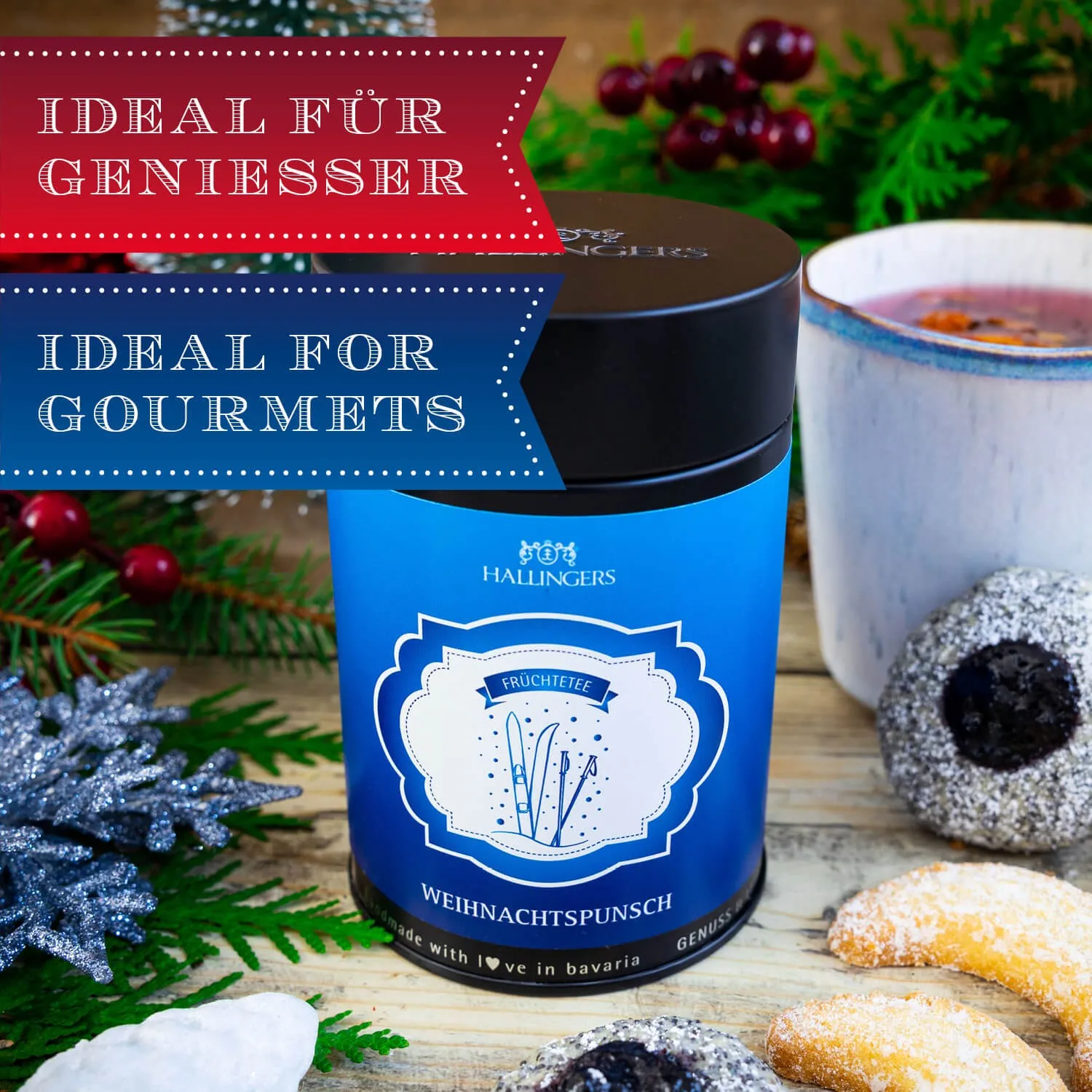 Lassen Sie sich von unserem hochqualitativen Früchtetee begeistern! Vollgepackt mit vollreifen Früchten aus der Natur  ein echtes Geschmackserlebnis!