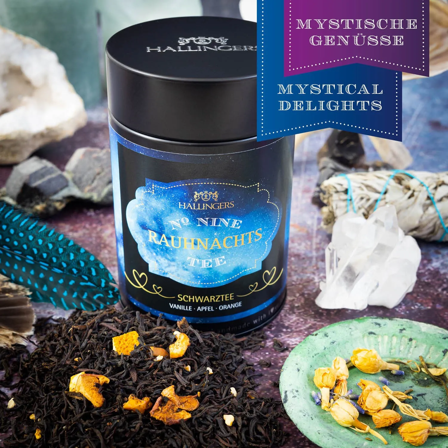 Hochqualitativer Früchtetee, vollgepackt mit vollreifen Früchten und Blüten aus der Natur.