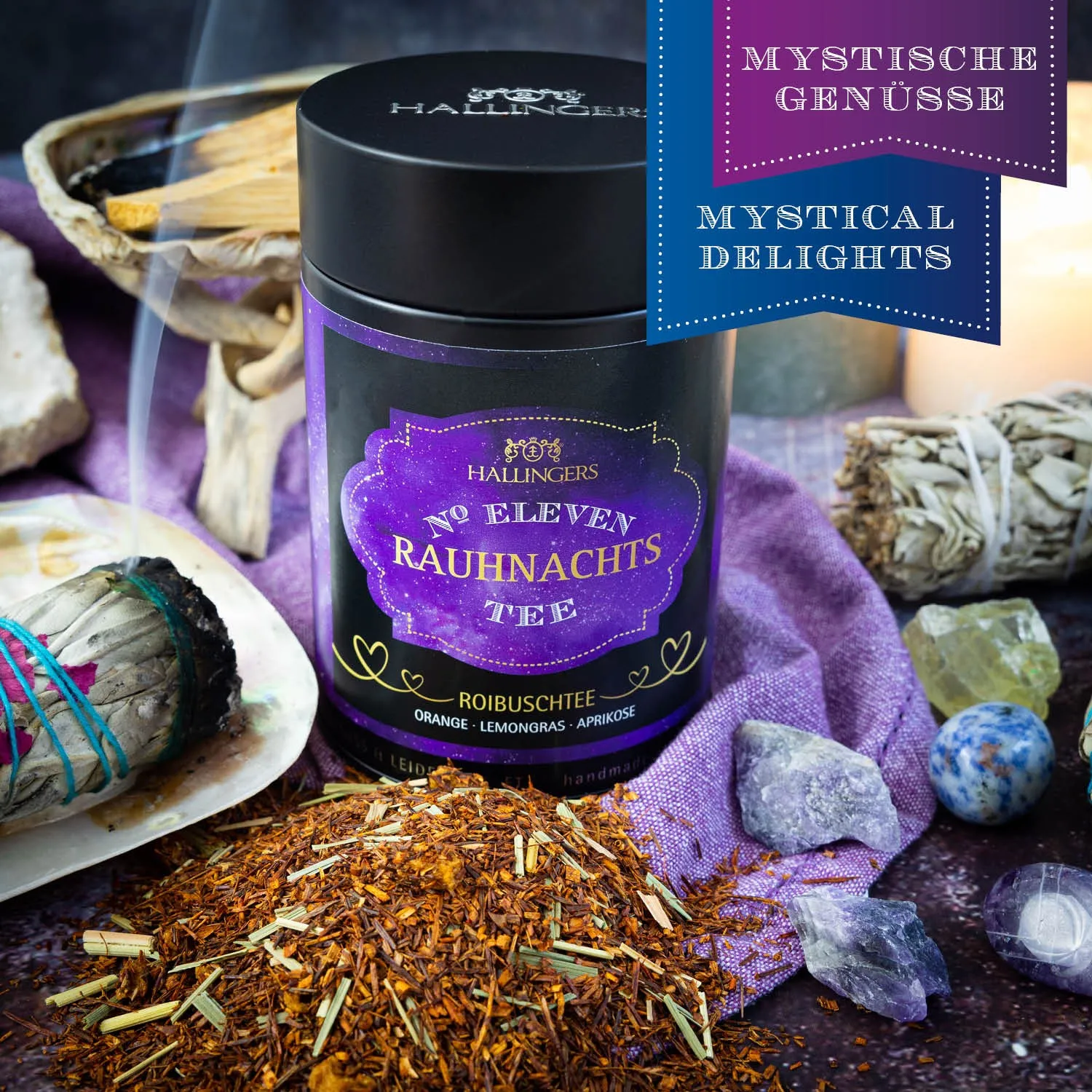 Hochqualitativer Früchtetee, vollgepackt mit vollreifen Früchten und Blüten aus der Natur.