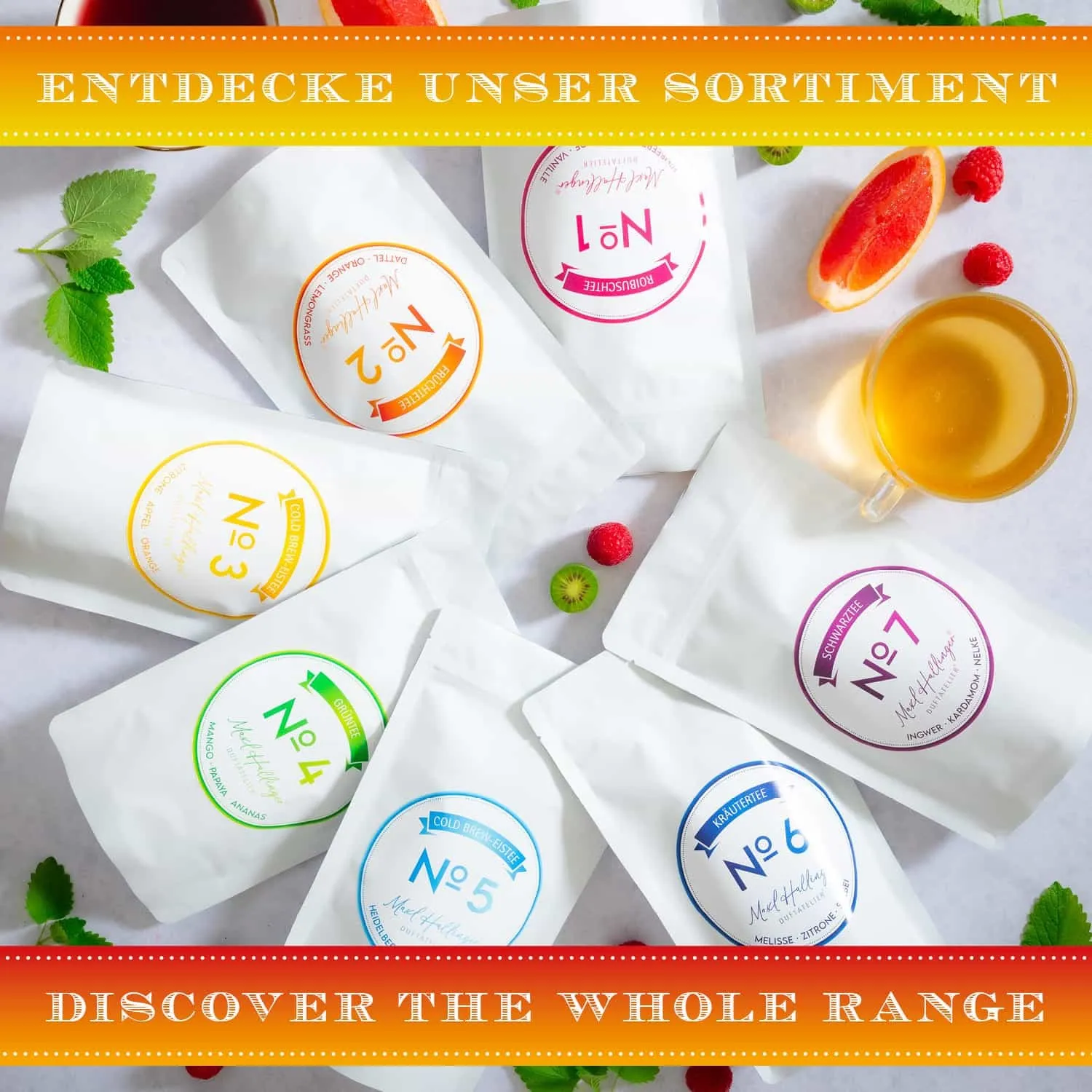 Dattel · Orange · Lemongras\nZubereitung: 100°C, 6-10 Min., 2 TL