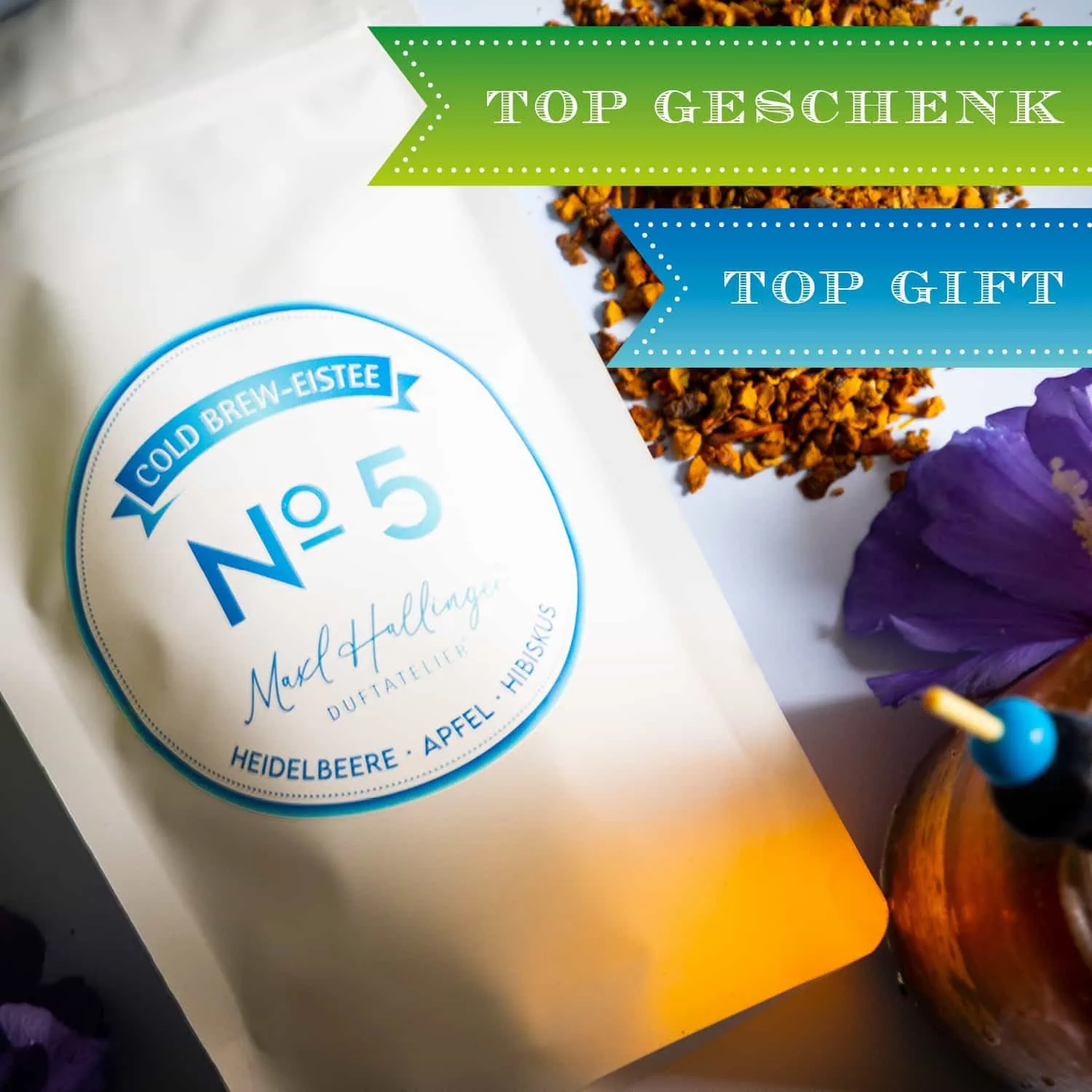 Überrasche Deine Liebsten mit Geschenken von Maxl Hallinger. Oder genieße selbst das Leben mit einer täglichen Tasse von Maxl Hallingers Tee.