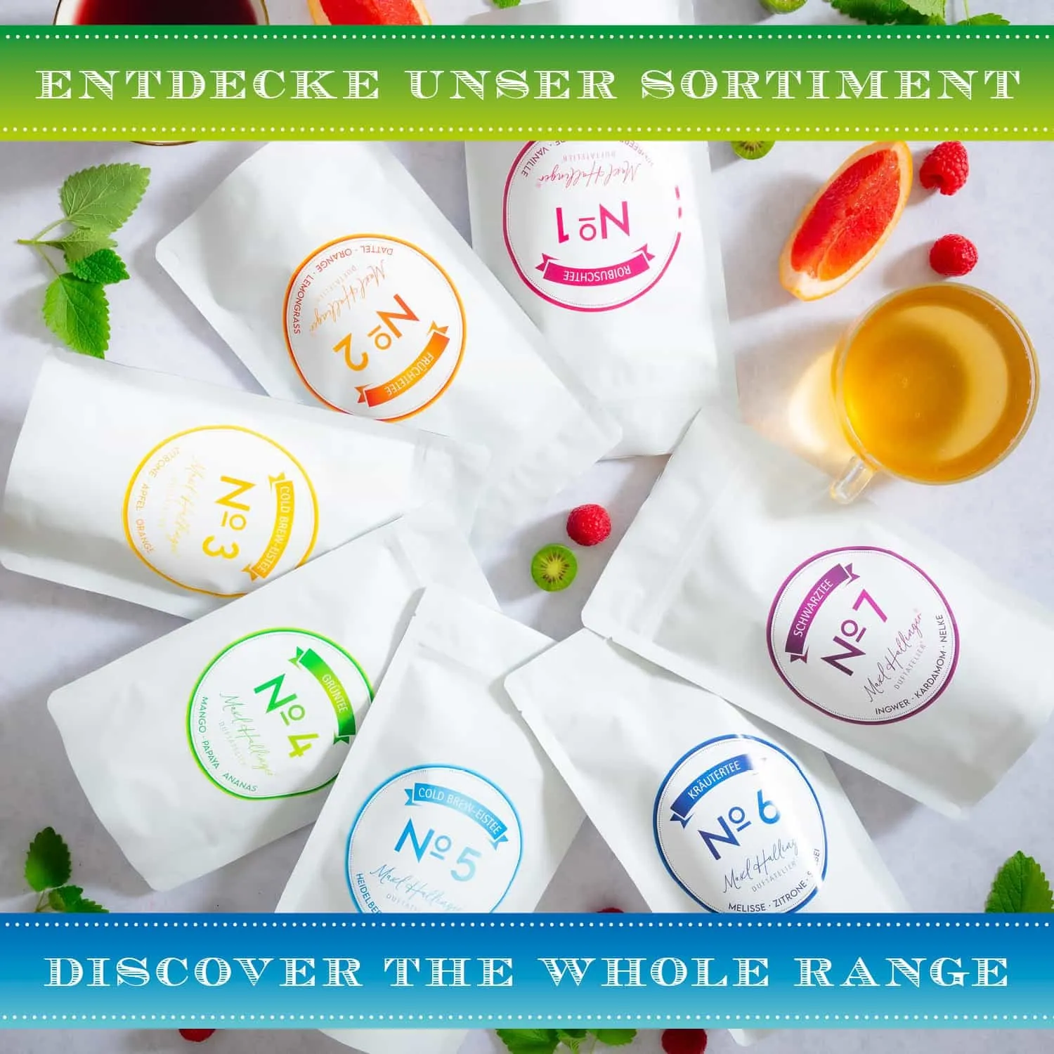 Unser Tipp: Schmeckt hervorragend mit frischen Minzblättern oder Eiswürfeln! Mit Liebe von Hand in Oberbayern verpackt!