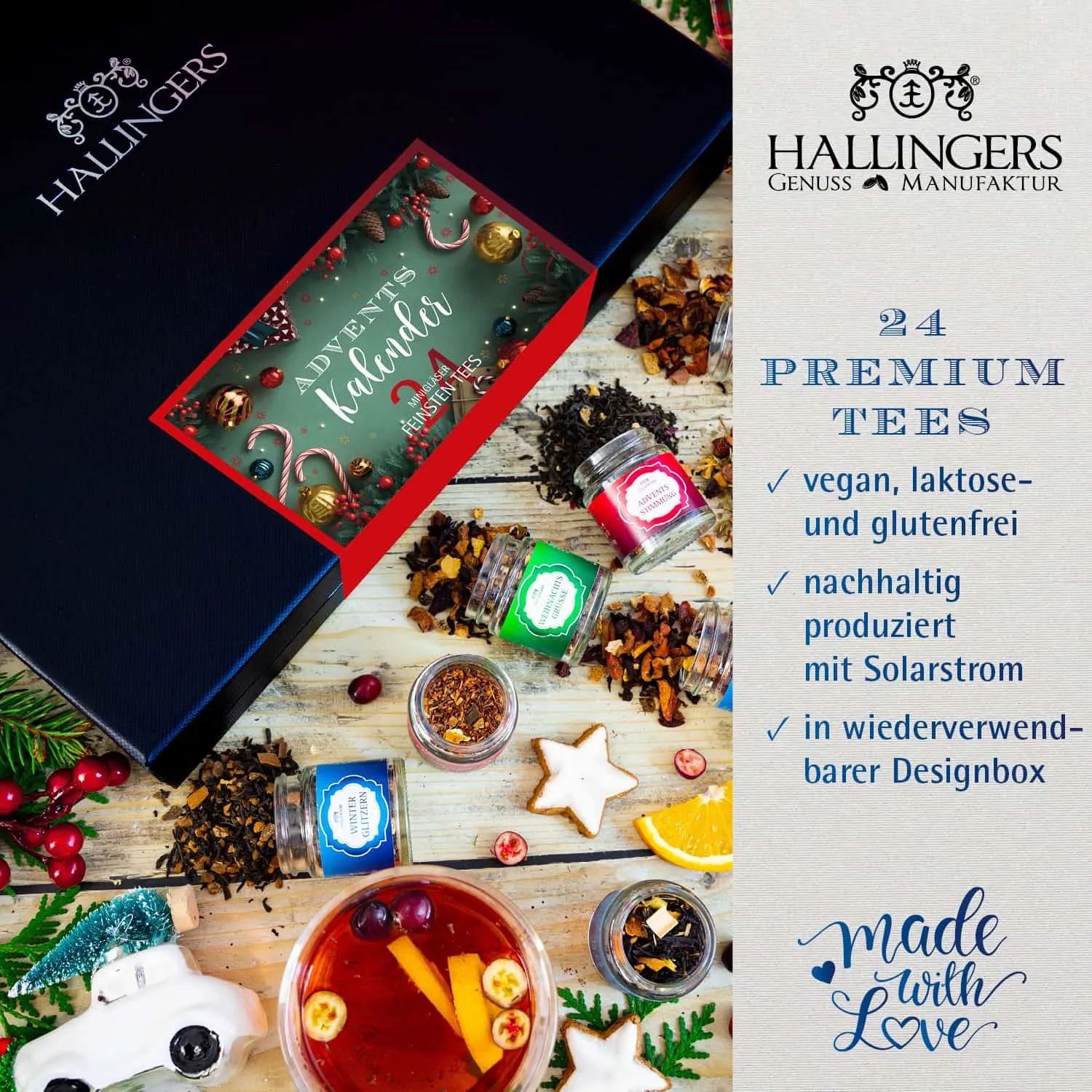 Man ist nie zu alt für einen Adventskalender von Hallingers - ein wunderbares Geschenk!