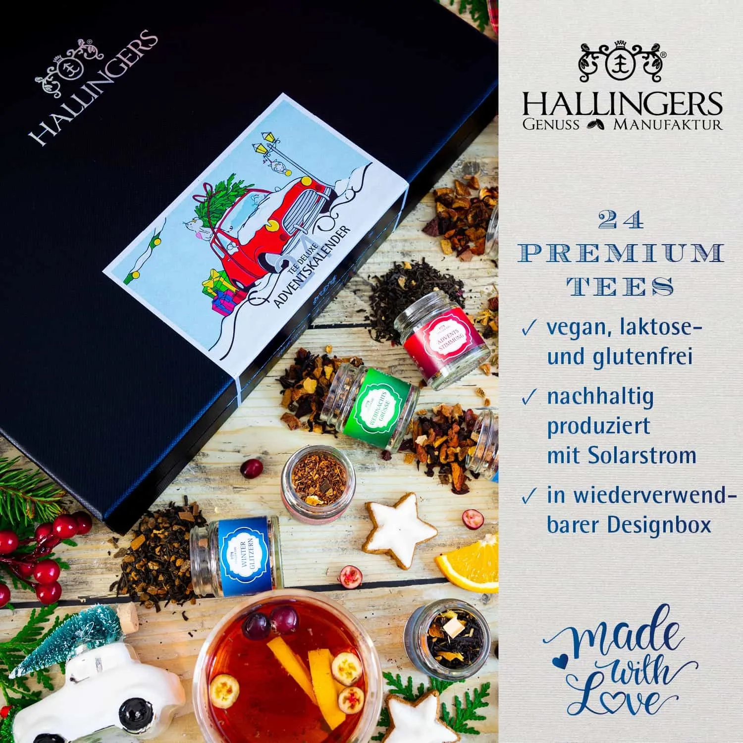 Man ist nie zu alt für einen Adventskalender von Hallingers - ein wunderbares Geschenk! 