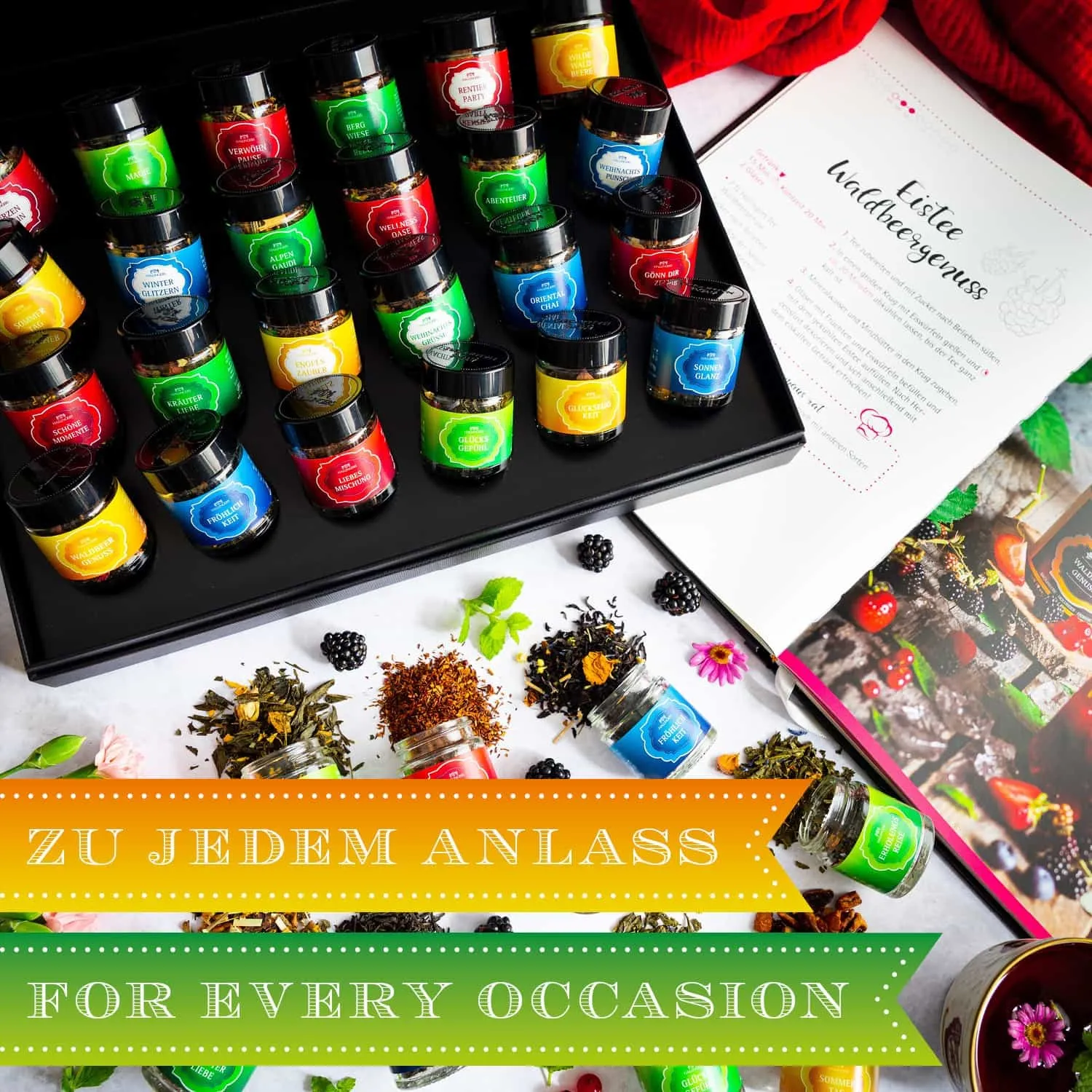 Genieße das Leben mit einer täglichen Tasse Hallingers Tee und neuen, leckeren Rezeptideen.