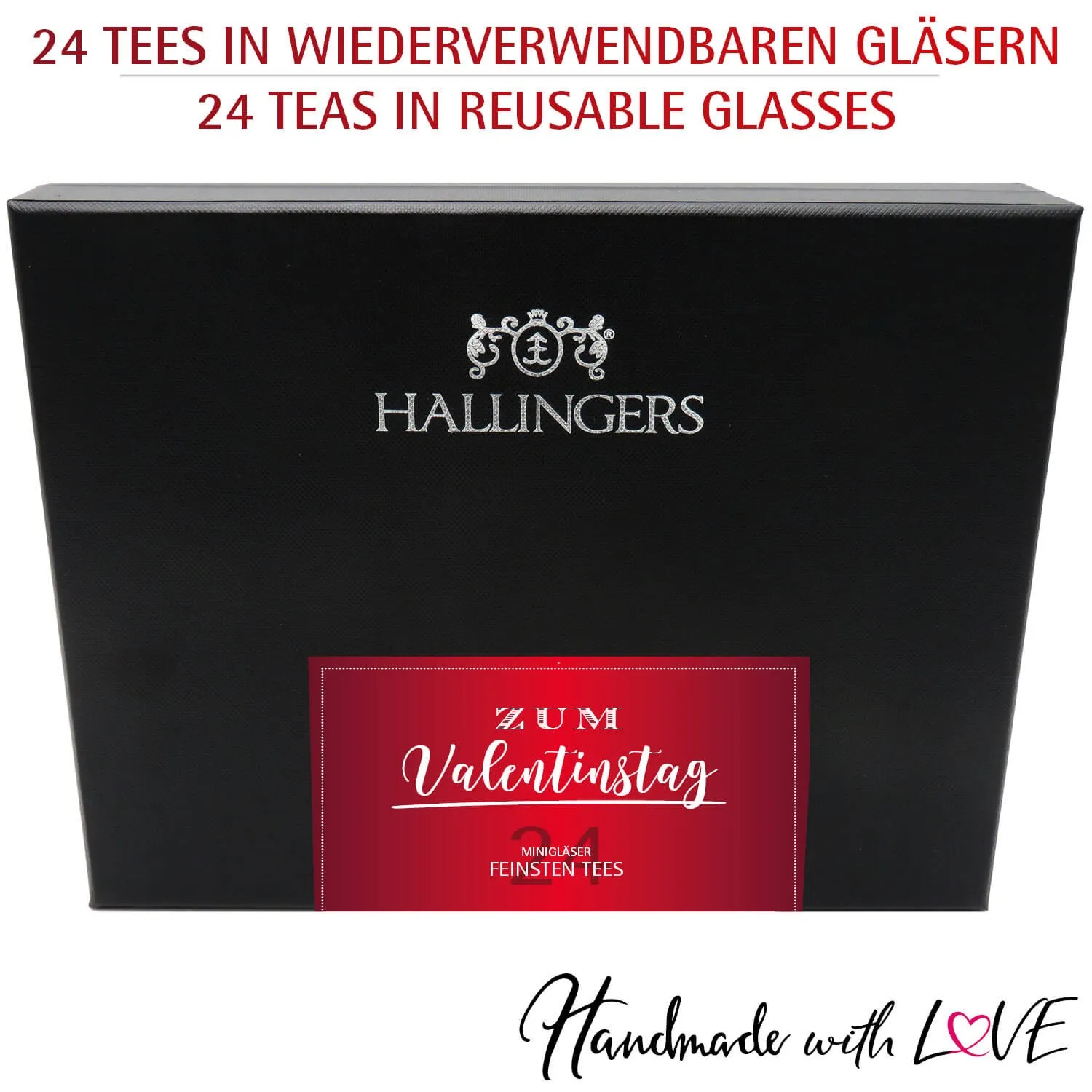 Zum Valentinstag (24 Tees im Glas)