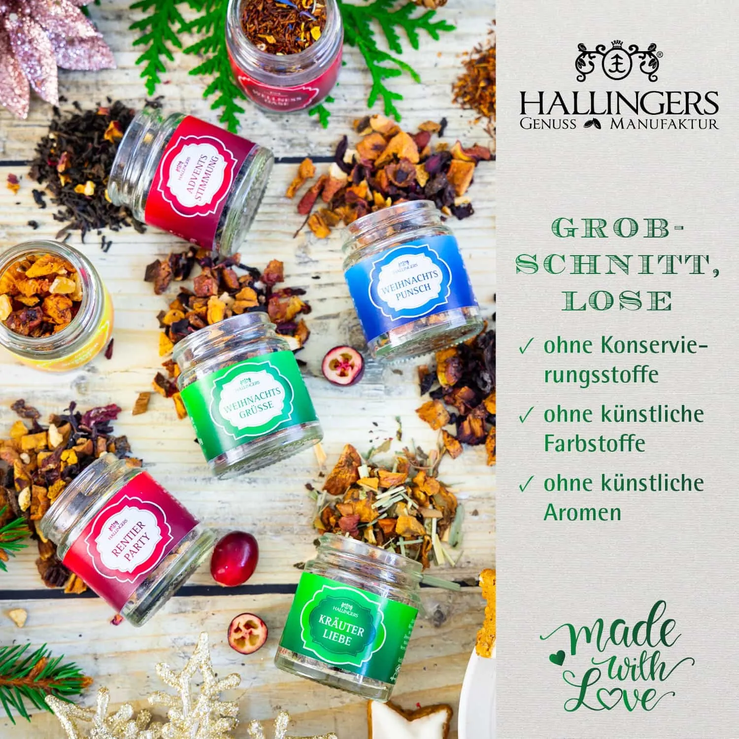 Unser Tee wird mit Rücksicht auf die Natur und die Menschen, die ihn anbauen, hergestellt.