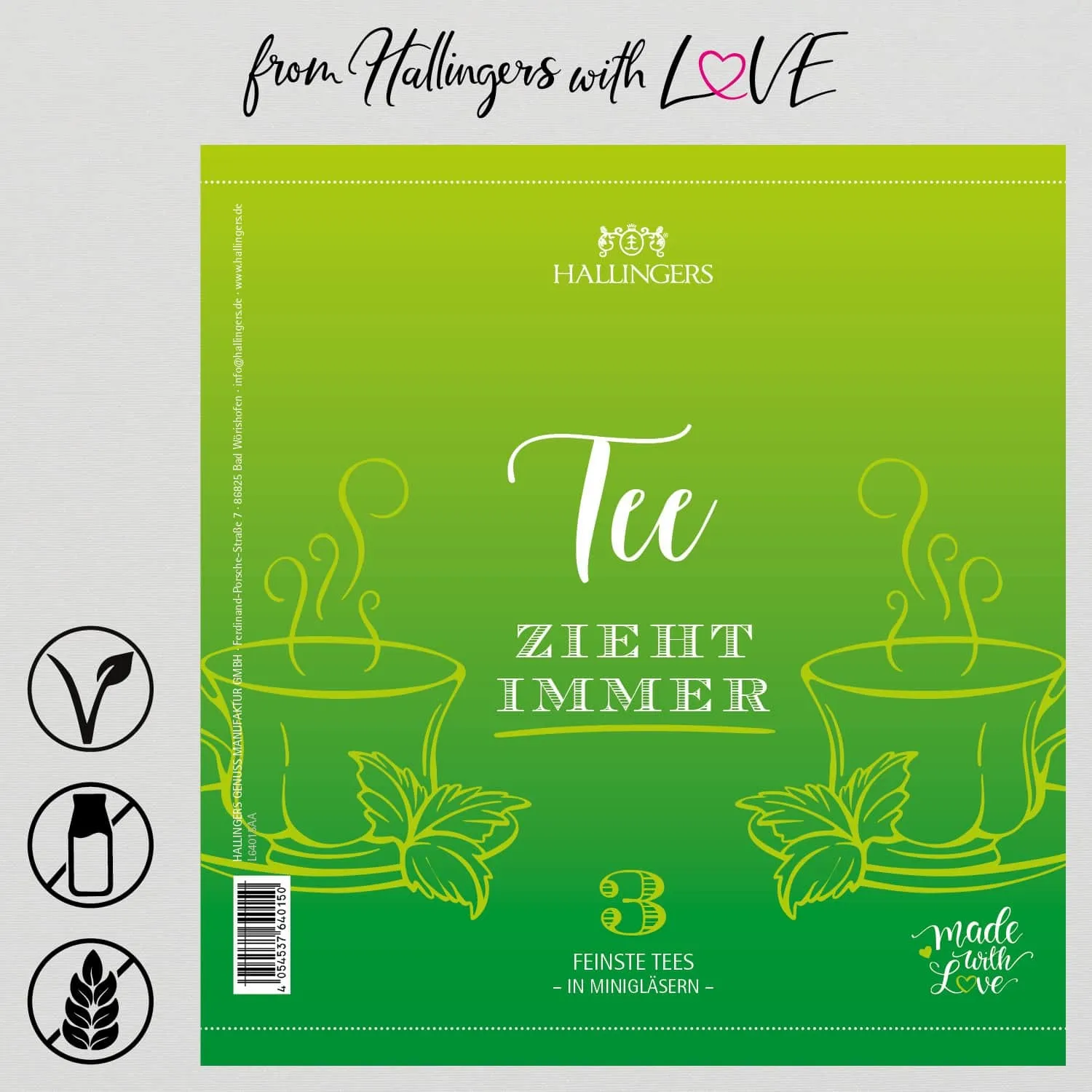 Tee zieht immer (3 Tees im Glas)