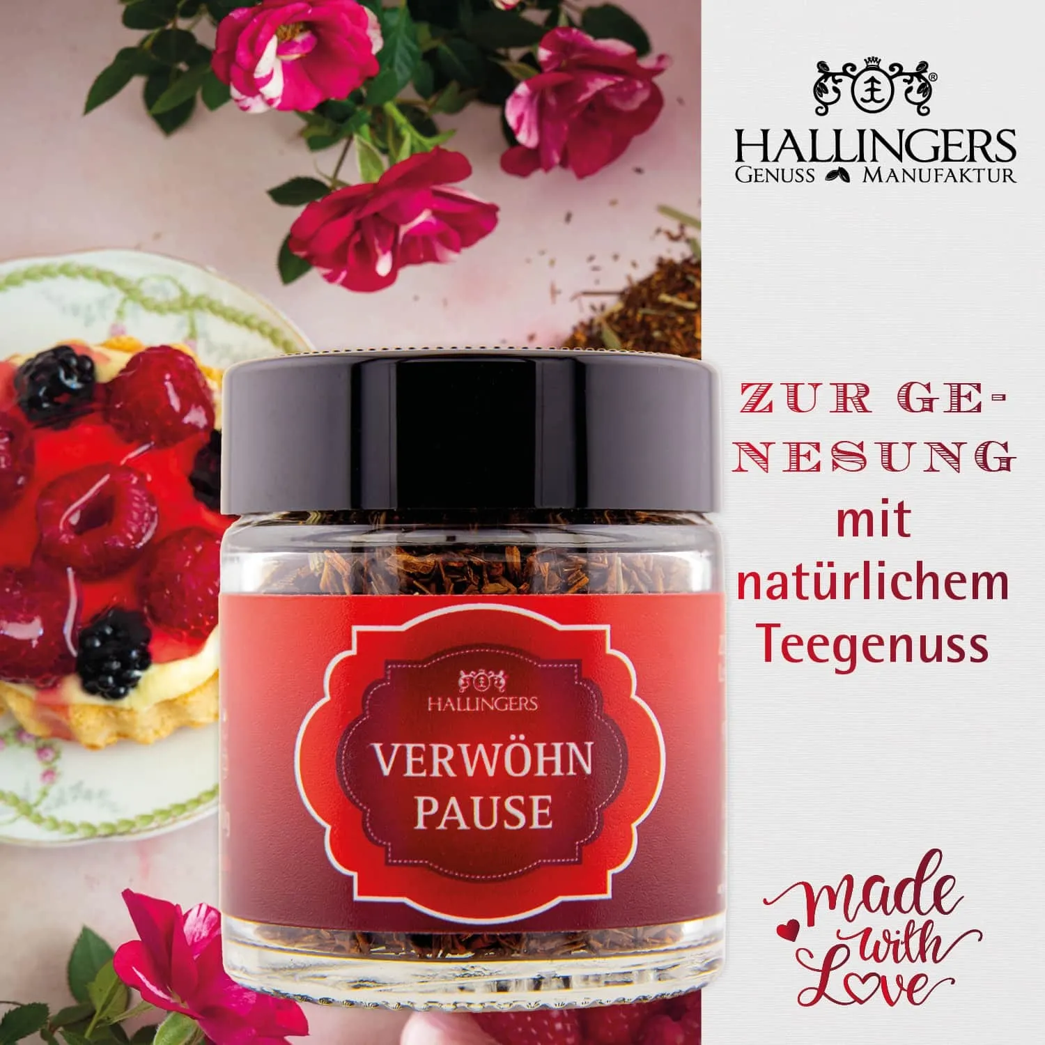 Verschenke puren Genuss aus erlesenen, naturbelassenen Rohstoffen, ohne Konservierungsstoffen, Geschmacksverstärkern & künstlichen Farbstoffen!