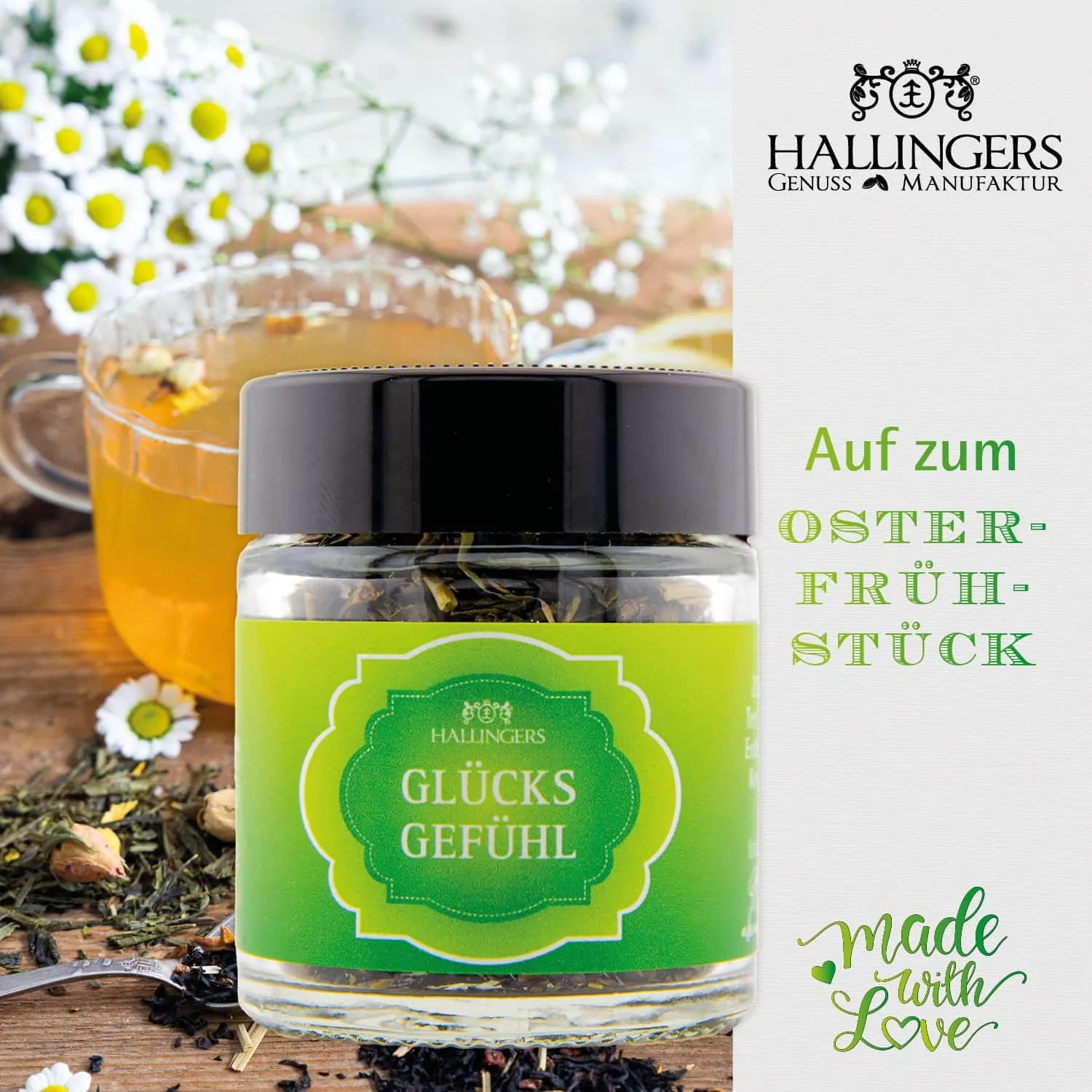 Überrasche Deine Liebsten mit einem originellen Adventskalender von Hallingers. Das perfekte Geschenk für alle Teeliebhaber!