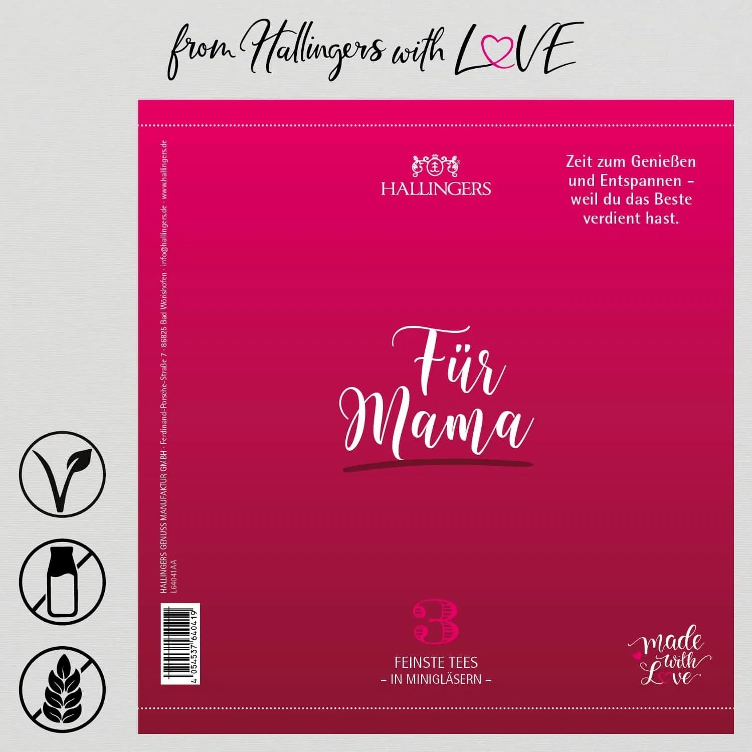 Für Mama (3 Tees im Glas)