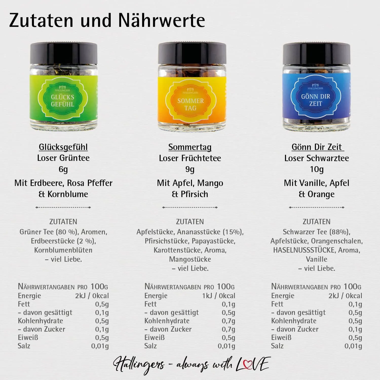 Hab Dich lieb (3 Tees im Glas)