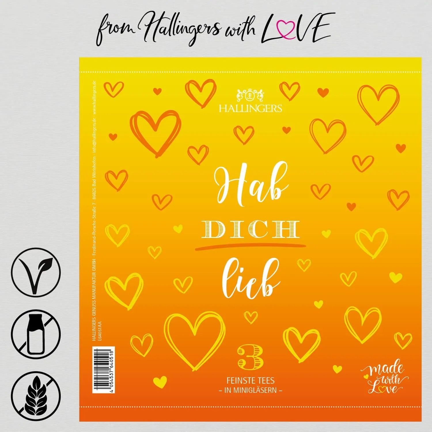 Hab Dich lieb (3 Tees im Glas)