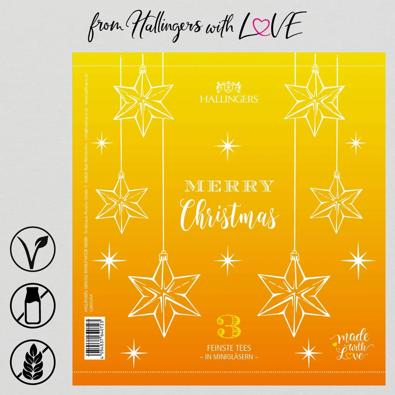 Merry Christmas (3 Weihnachts-Tees im Glas)