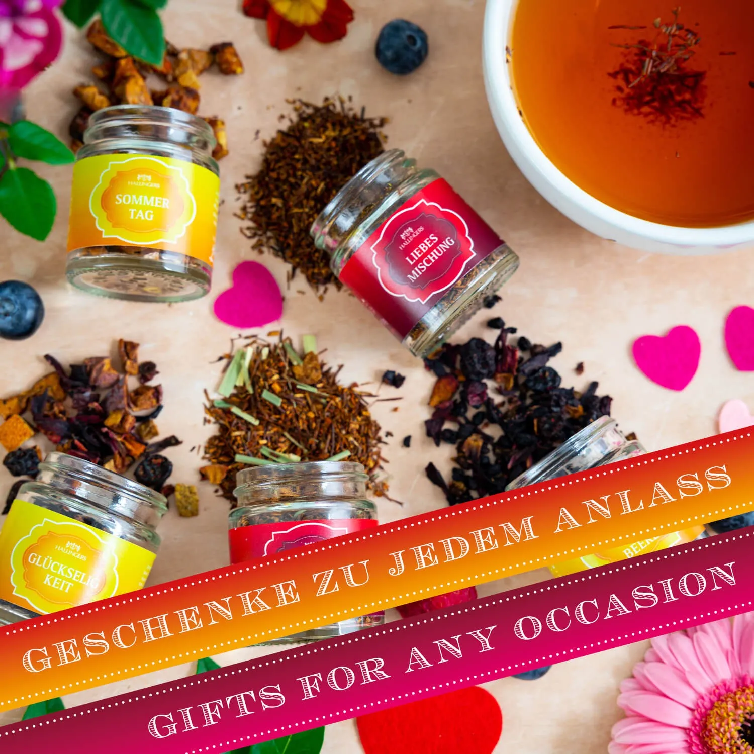 Zeigen Sie Ihre Liebe  mit einem hochwertigen Tee-Geschenkset!