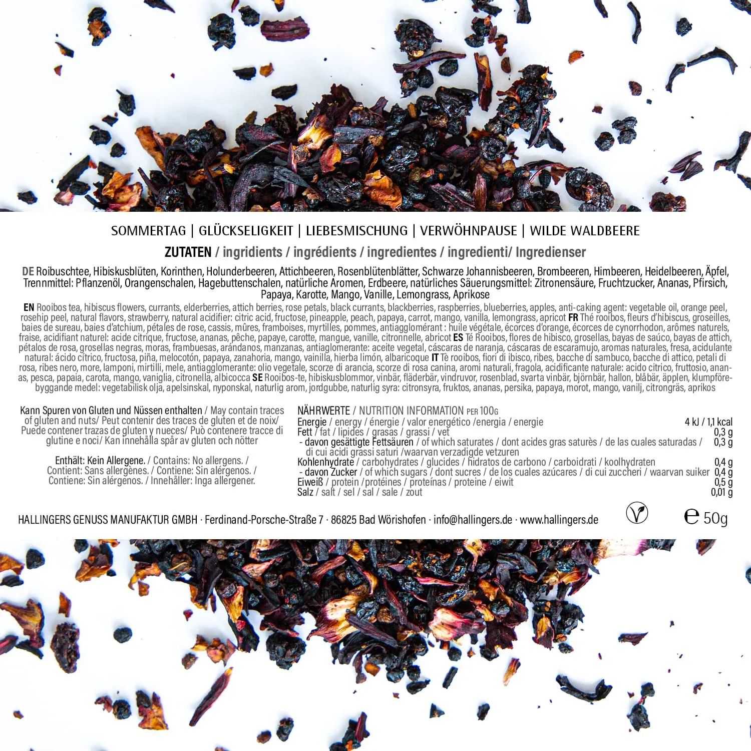 Hab dich lieb Red (5 Früchte-Tees im Glas)