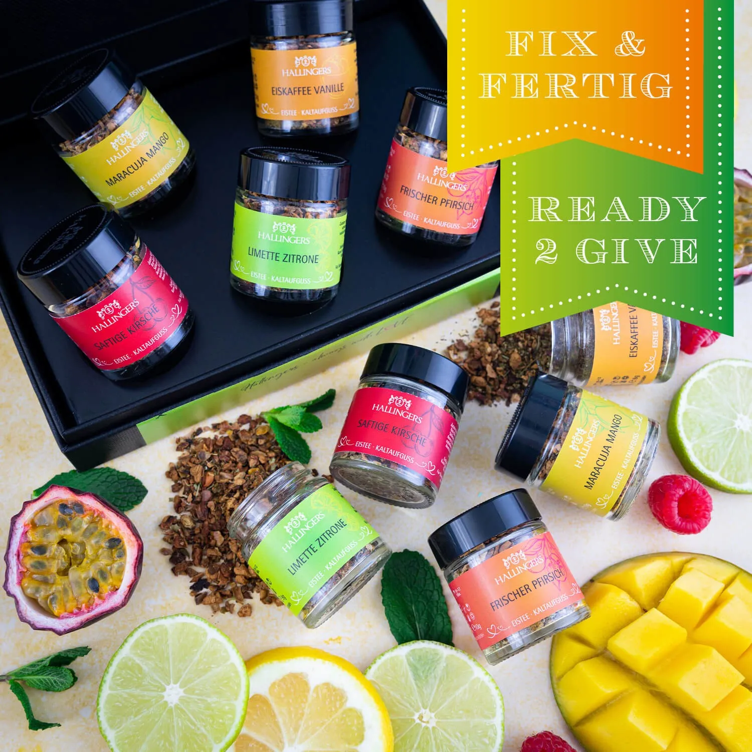 Genieße das Leben mit einer täglichen Tasse Hallingers Tee und neuen, leckeren Rezeptideen.