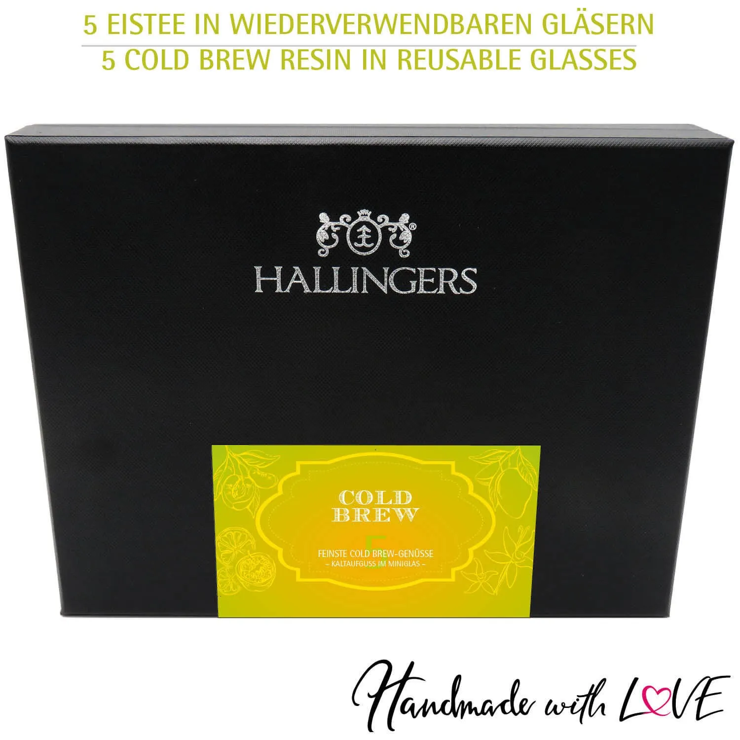 ColdBrew Kaltaufguss Yellow-Green (5 Coldbrew-Tees im Glas)