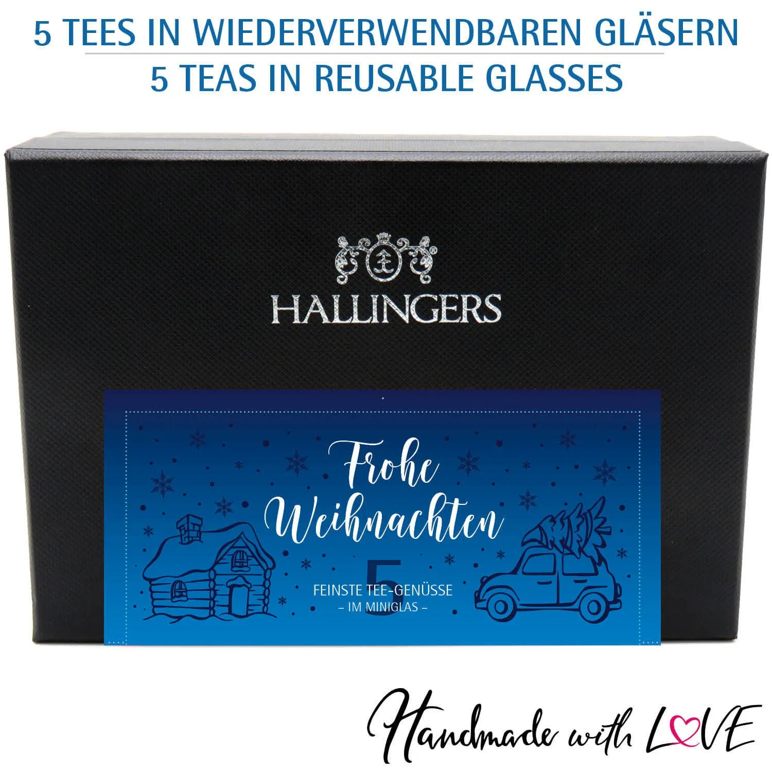 Frohe Weihnachten Blue Christmas (5 Winter-Tees im Glas)