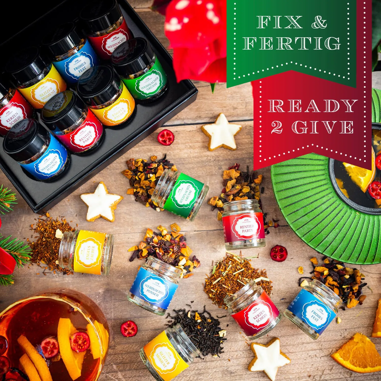 Genieße die Adventszeit mit einer täglichen Kanne Hallingers Tee.