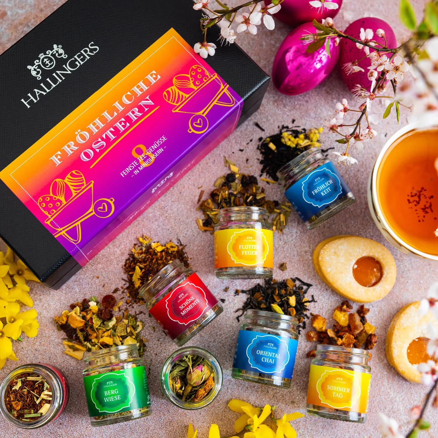 Überraschen Sie Ihre Liebsten mit diesem wunderbaren Teegeschenkset von Hallingers.
