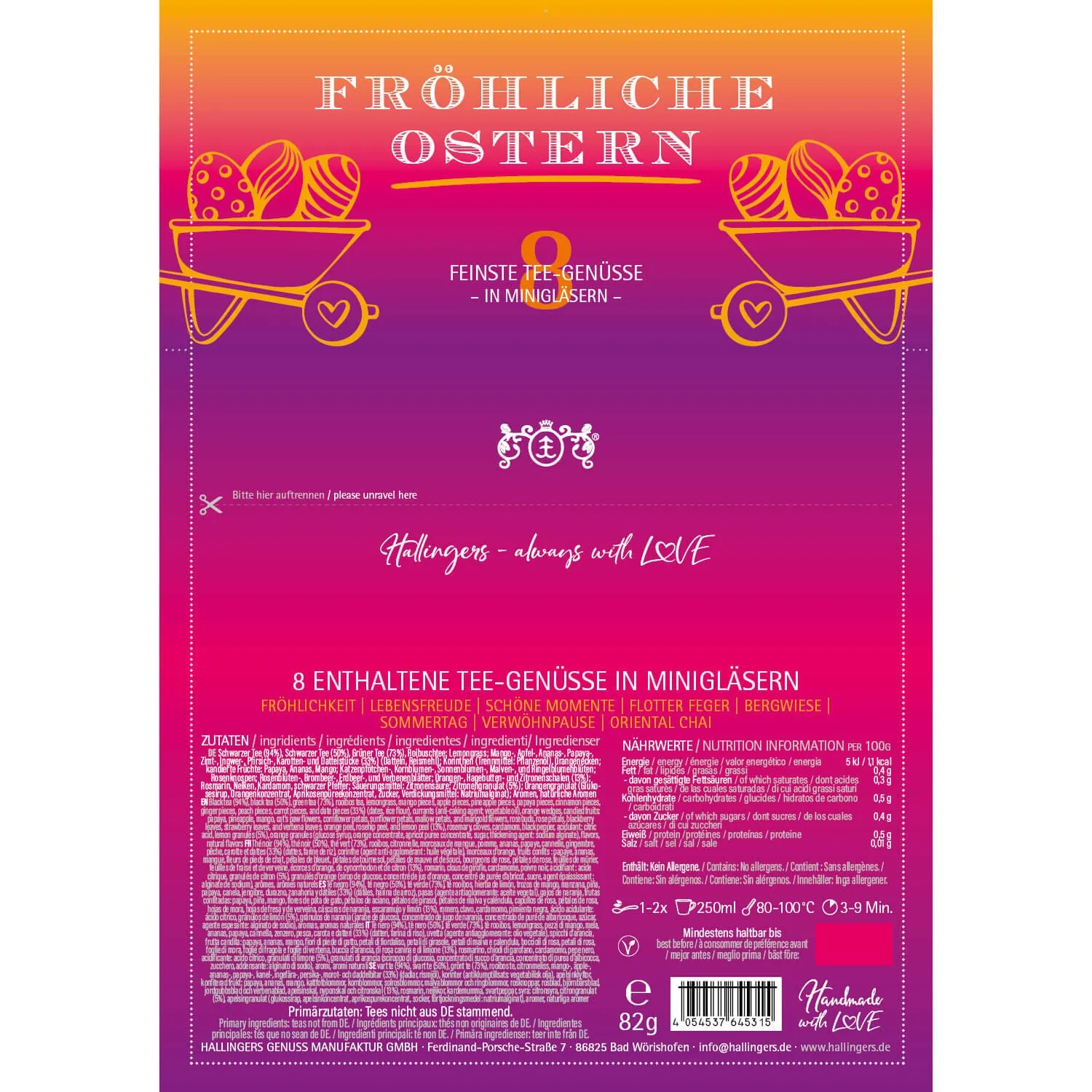 Fröhliche Ostern (8 Tees im Glas)