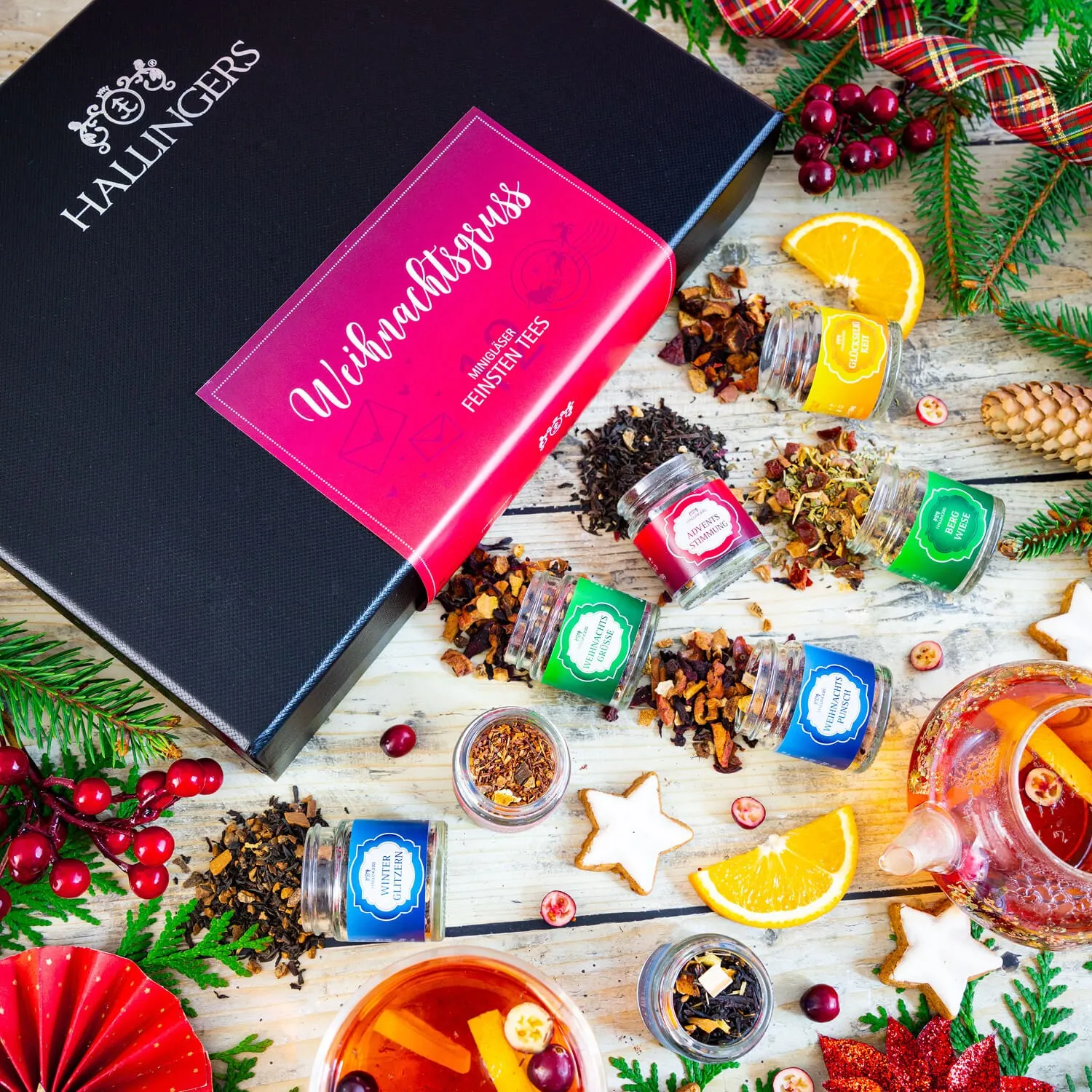 Verschicken Sie einen lieben Weihnachtsgruß mit diesen leckeren Tees!