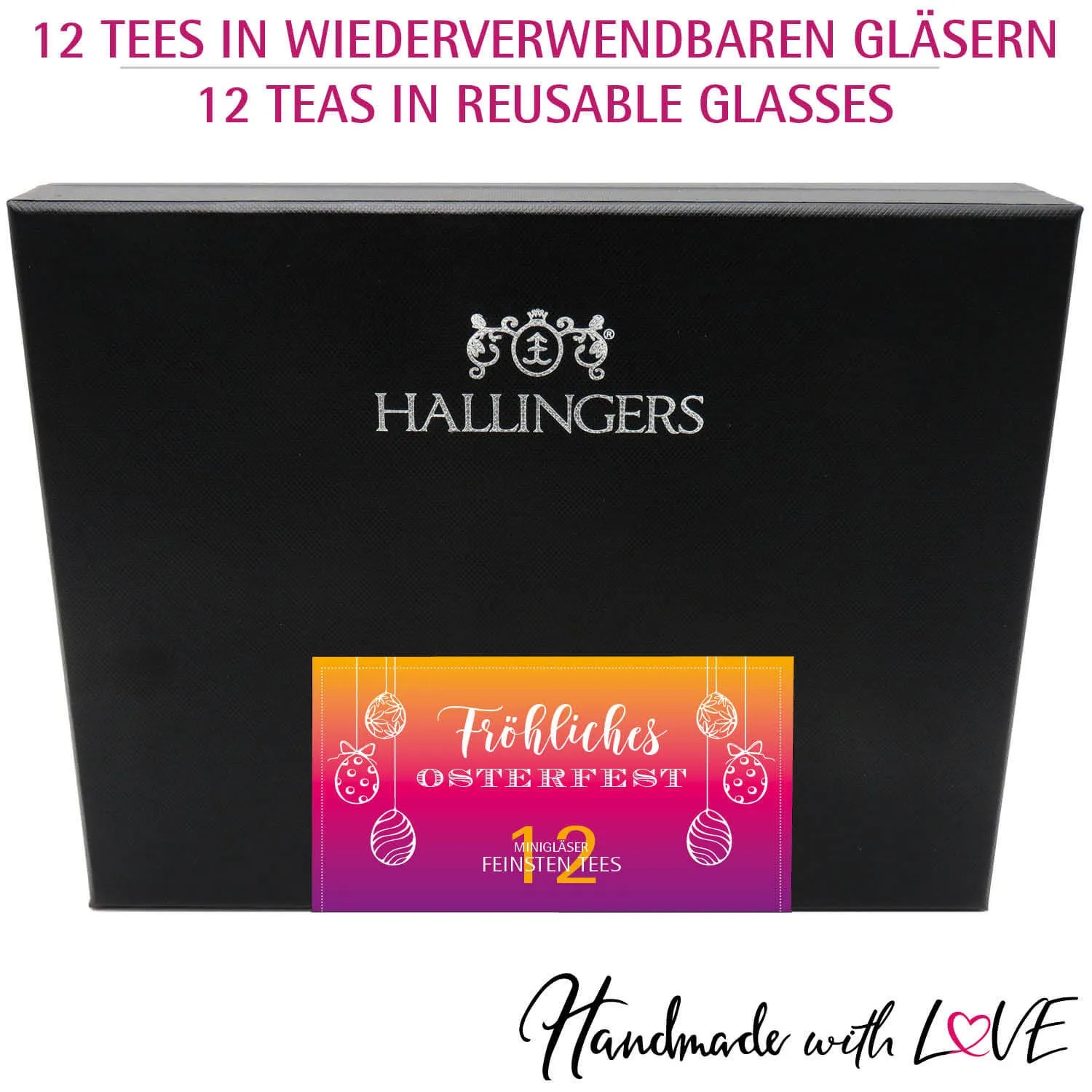 Fröhliches Osterfest (12 Tees im Glas)
