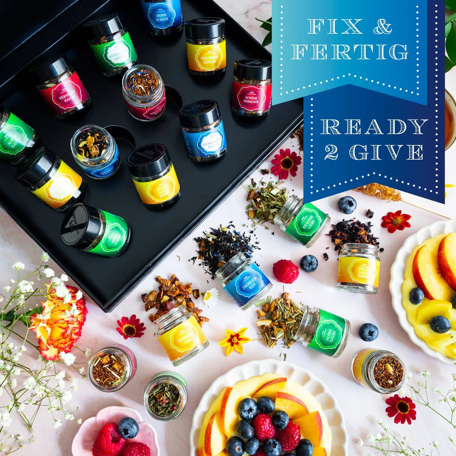 Genieße das Leben mit einer täglichen Kanne Hallingers Tee. Ideal für alle Genießer, um verschiedene Sorten zu probieren!