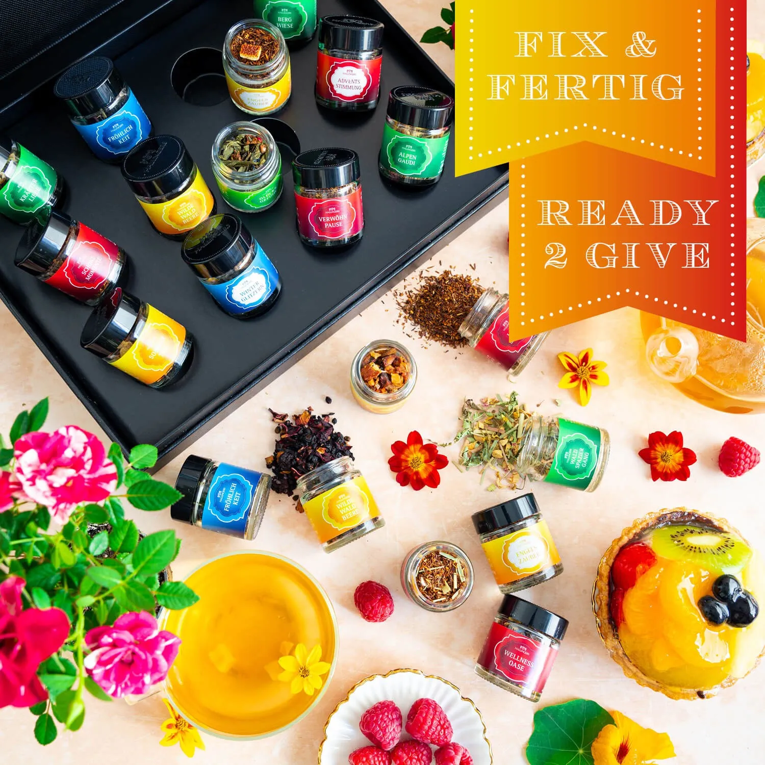 Genieße das Leben mit einer täglichen Kanne Hallingers Tee. Ideal für alle Genießer, um verschiedene Sorten zu probieren!