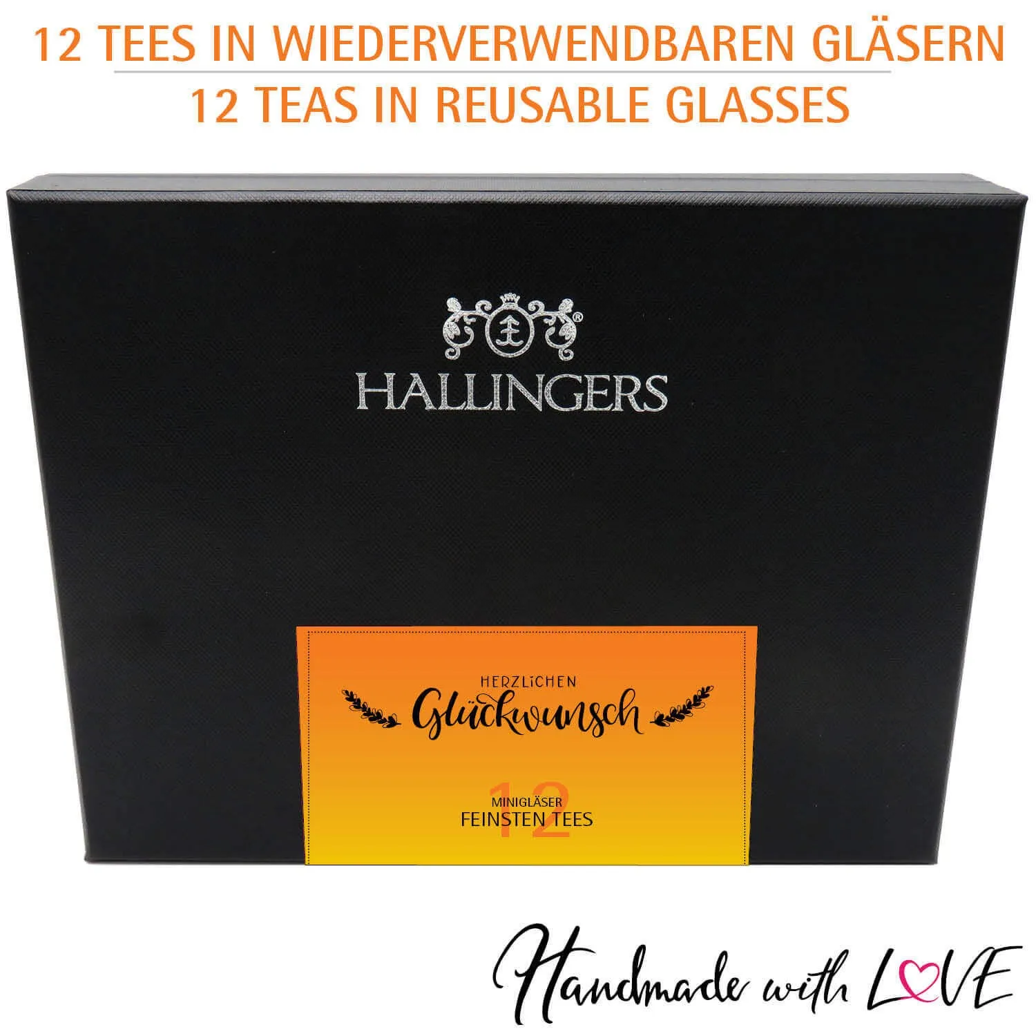Herzlichen Glückwunsch (12 Tees im Glas)