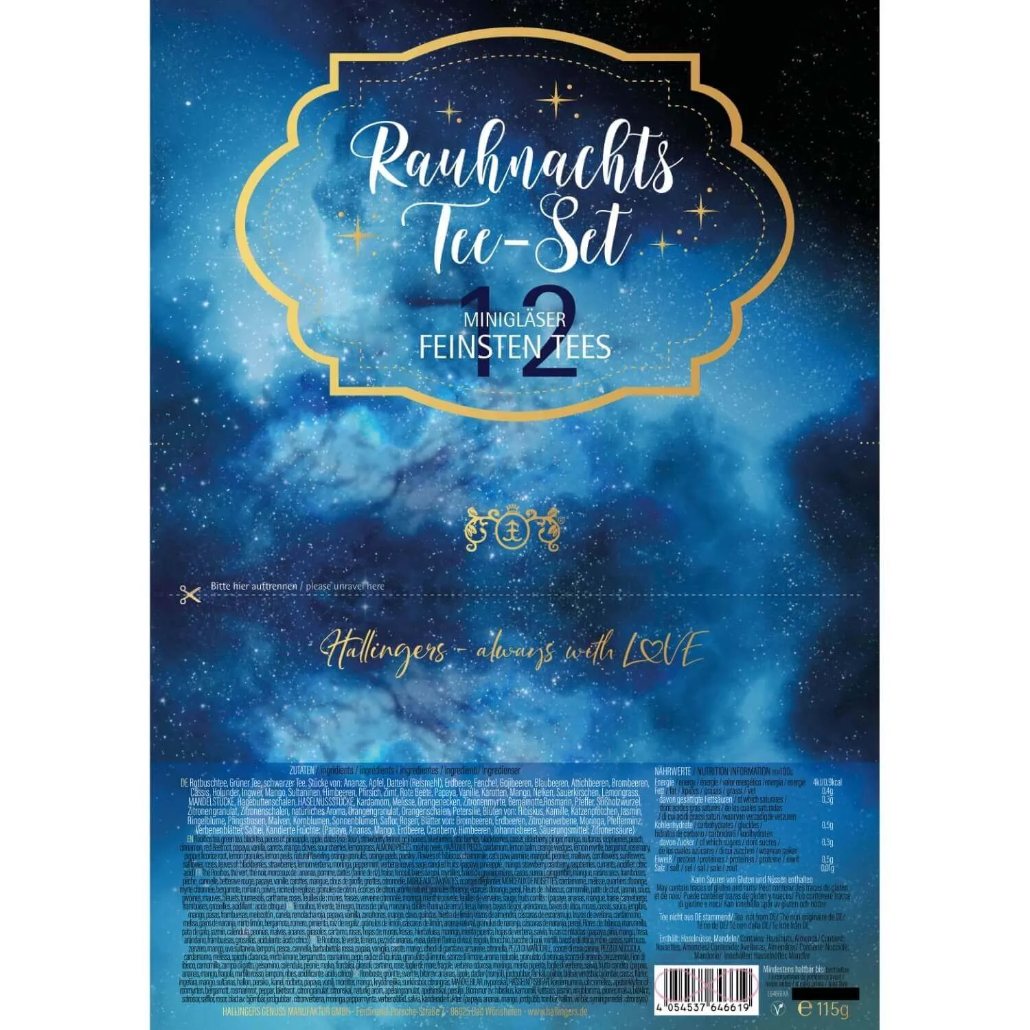 Rauhnachts-Tee-Set (12 Winter-Tees im Glas)