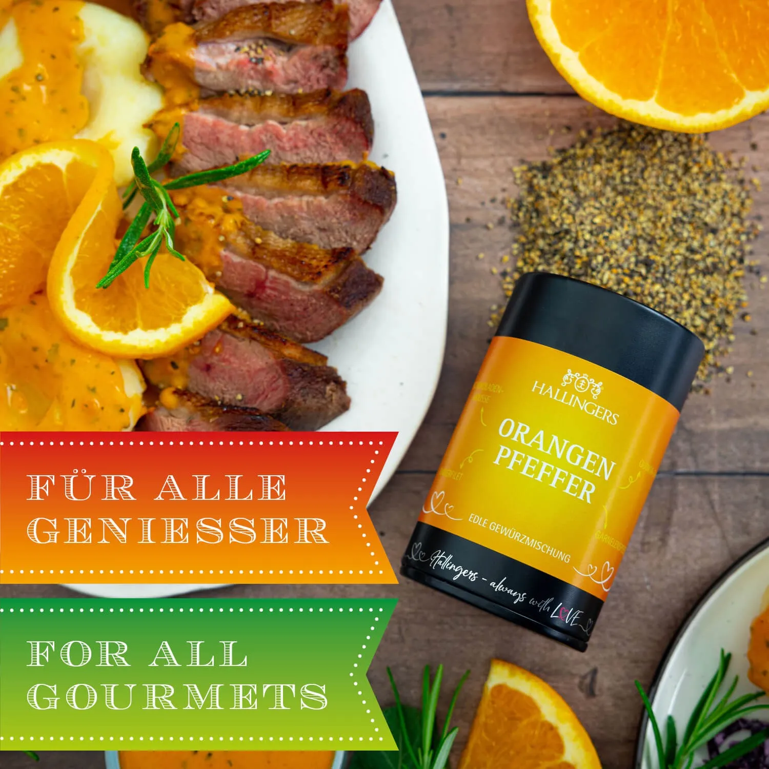 Die Verpackungsdesigns von Hallingers sind international ausgezeichnet (u.a. Red Dot Design Award, German Design Award Special Mention).