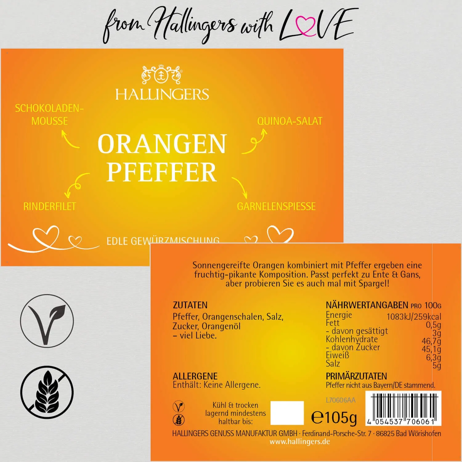 Origineller Orangen-Pfeffer (Pfeffer)