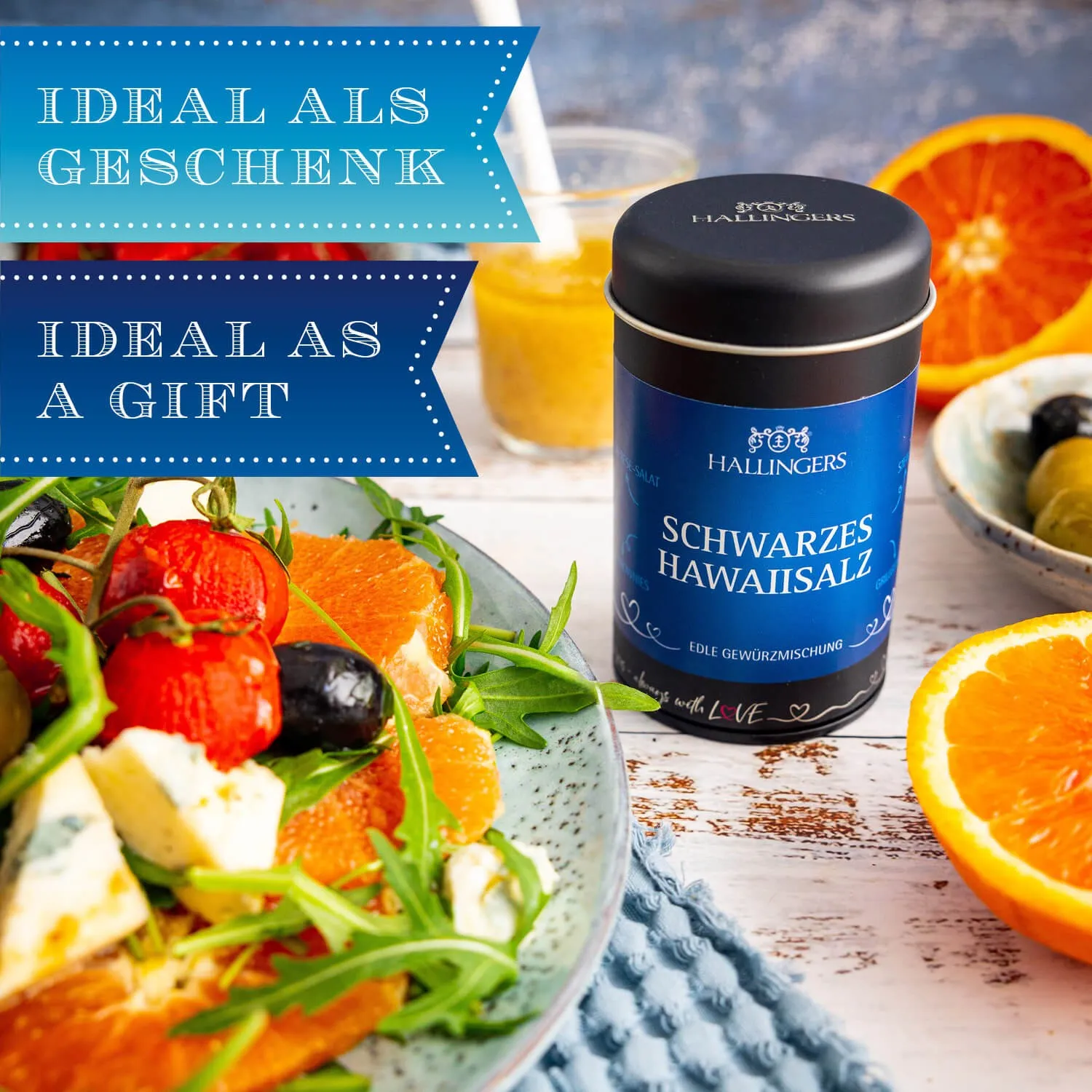 Die Verpackungsdesigns von Hallingers sind international ausgezeichnet (u.a. Red Dot Design Award, German Design Award Special Mention).