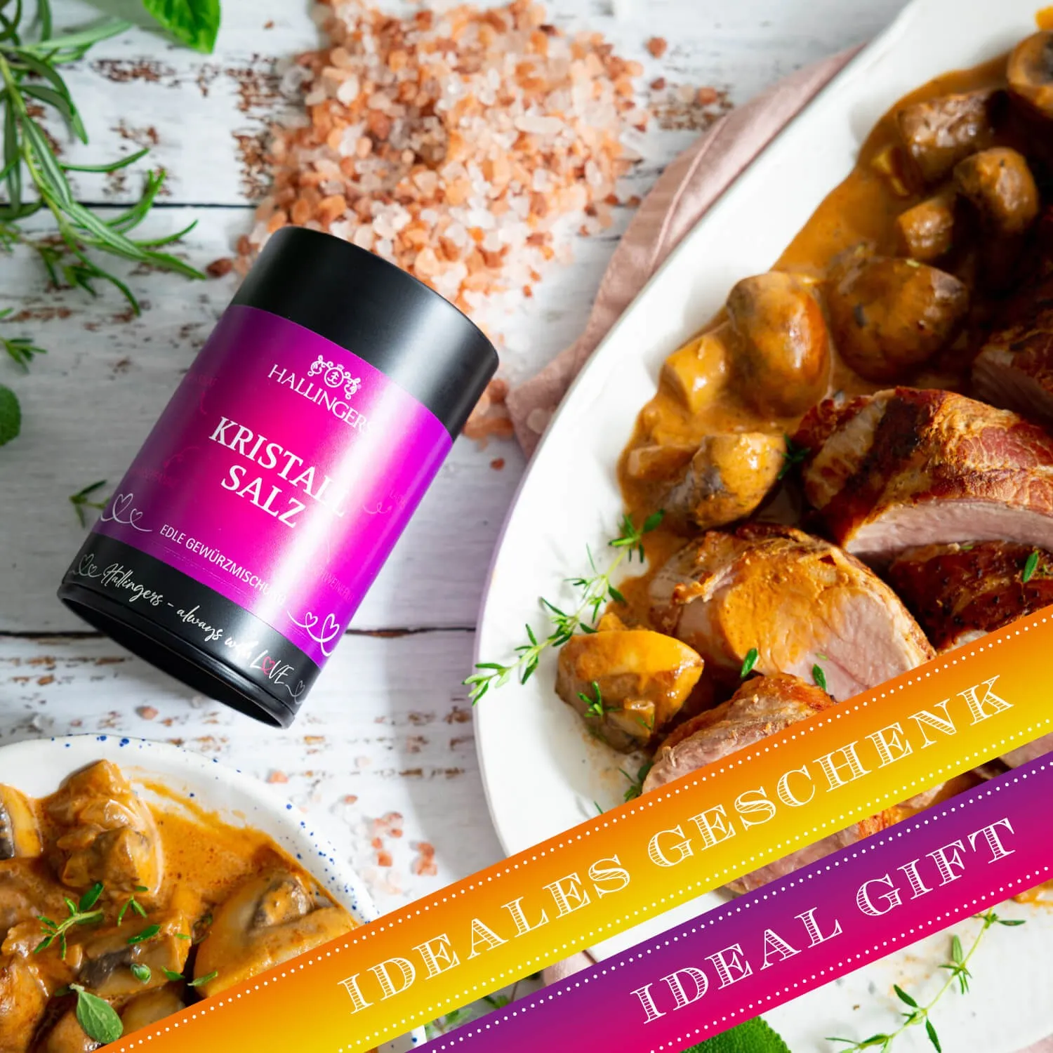 Top-Geschenk für alle Feinschmecker und Gourmets, für Kochfans und solche, die es werden wollen! Hochwertig und natürlich, da freut sich jeder!