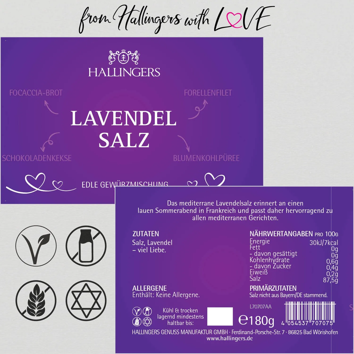 Lavendelsalz (Salzmischung)