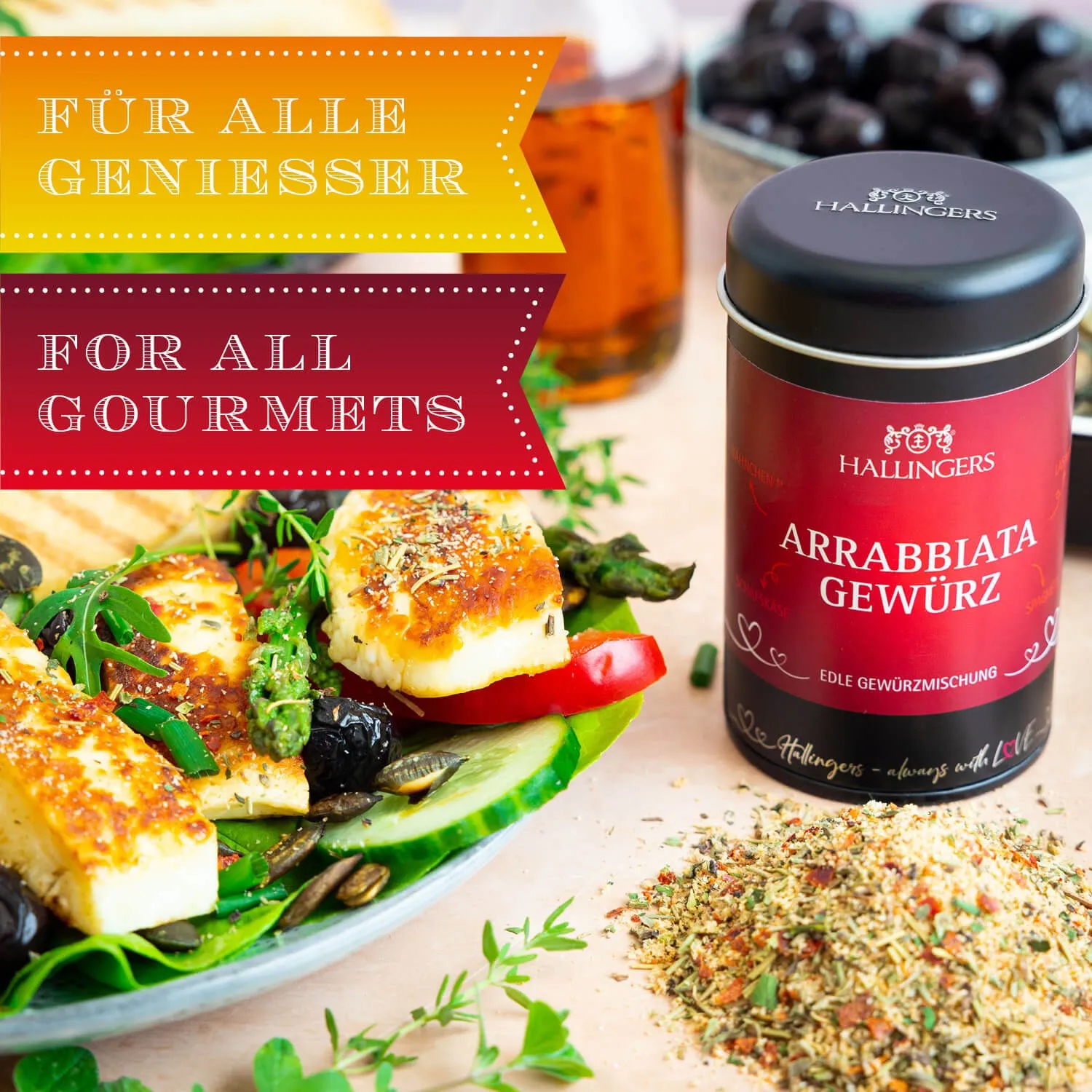 Die Verpackungsdesigns von Hallingers sind international ausgezeichnet (u.a. Red Dot Design Award, German Design Award Special Mention).