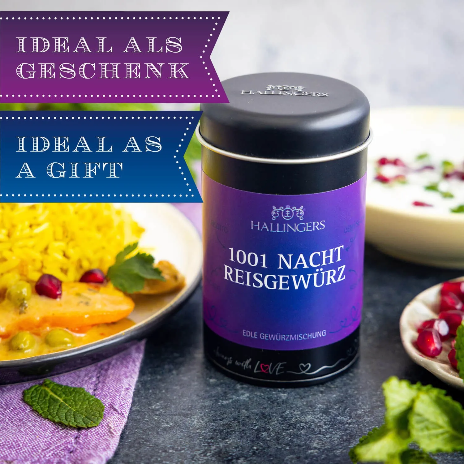 Die Verpackungsdesigns von Hallingers sind international ausgezeichnet (u.a. Red Dot Design Award, German Design Award Special Mention)