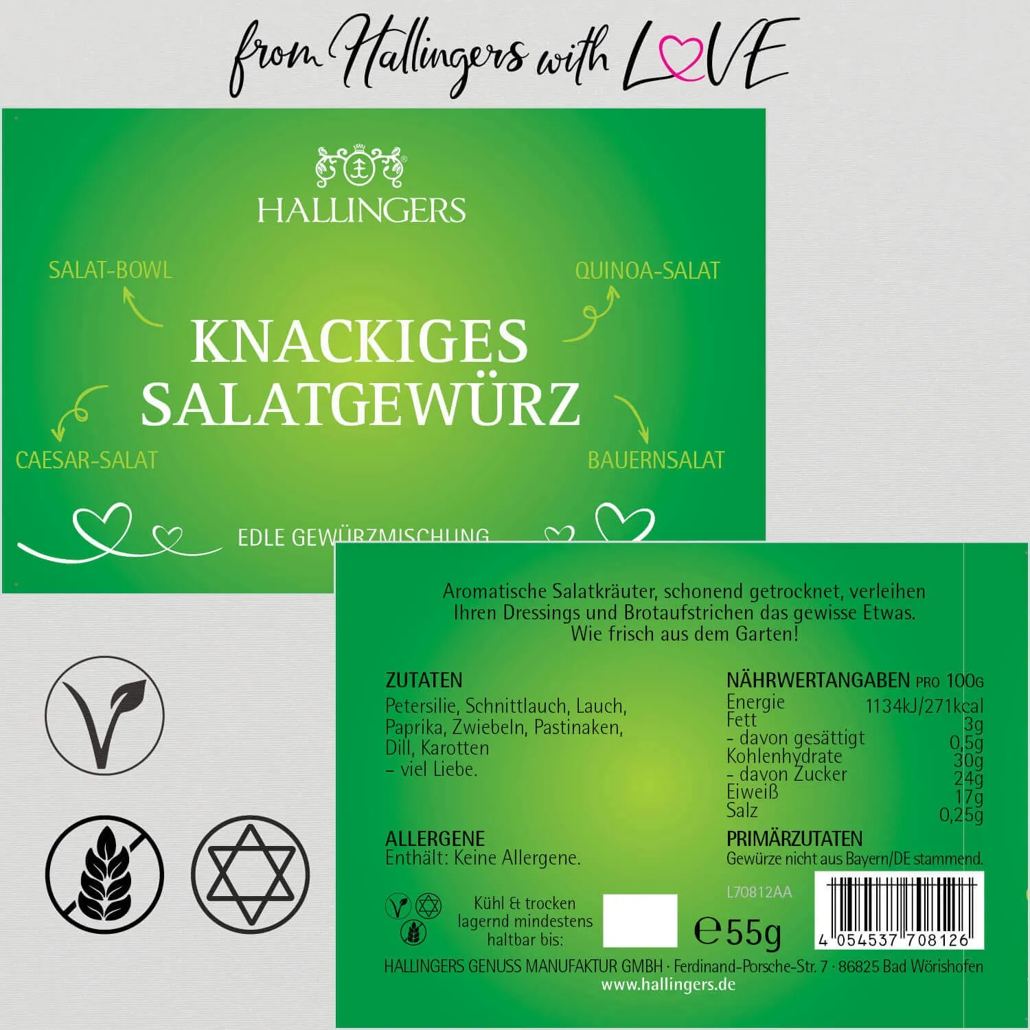Knackiges Salatgewürz (Gewürzmischung)