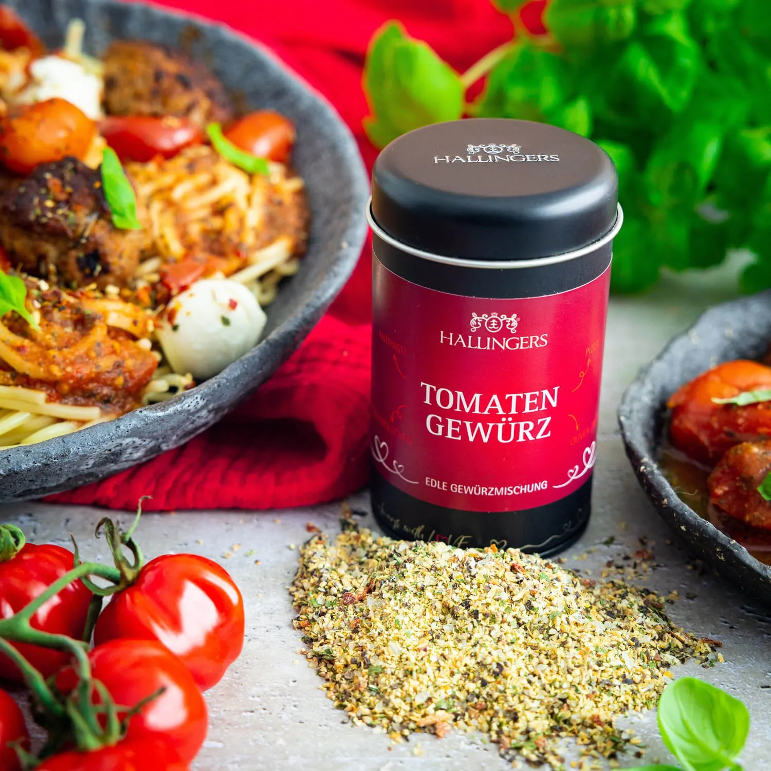 Feinste Gourmet-Gewürzmischung von Hallingers - in der edlen Aromadose mit Streueinsatz luftdicht lange haltbar