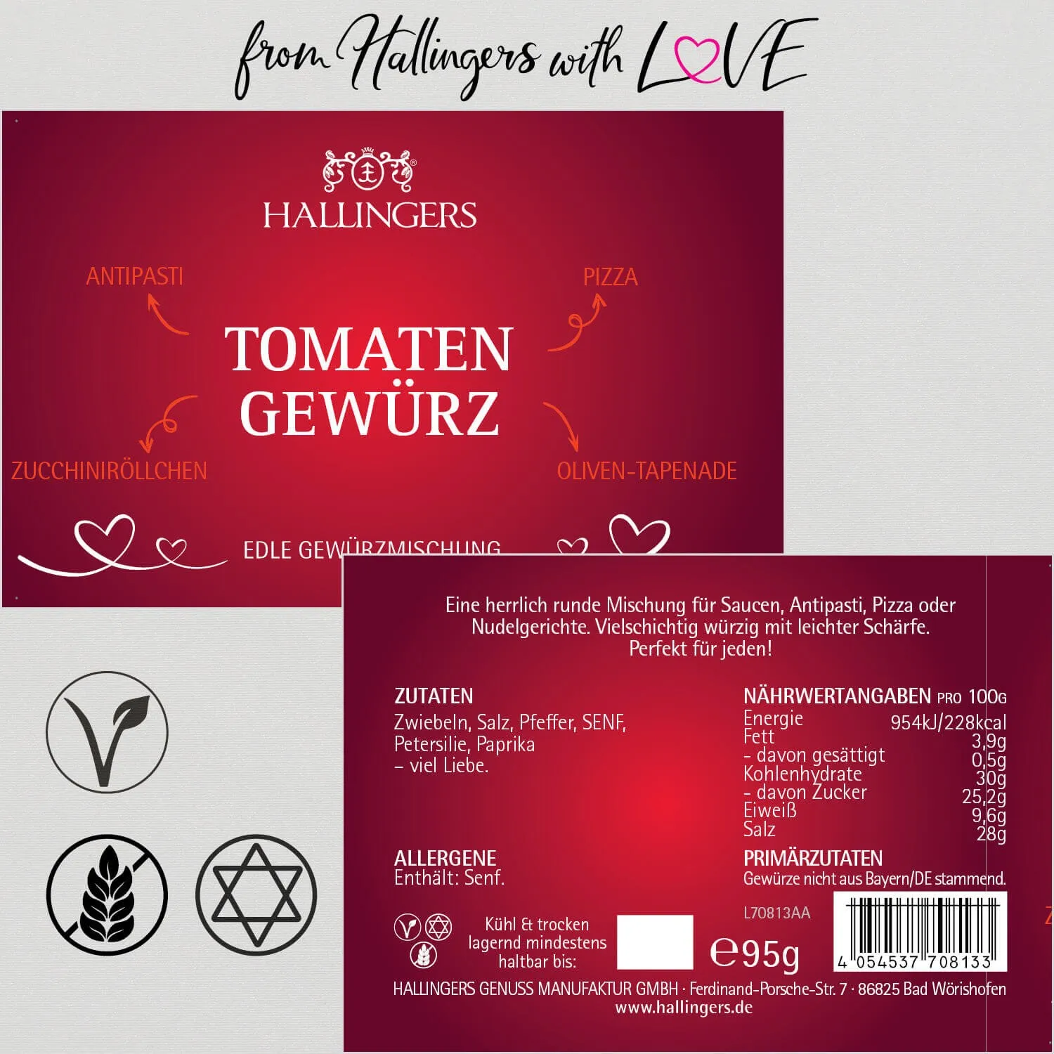 Sonniges Tomatengewürz (Gewürzmischung)