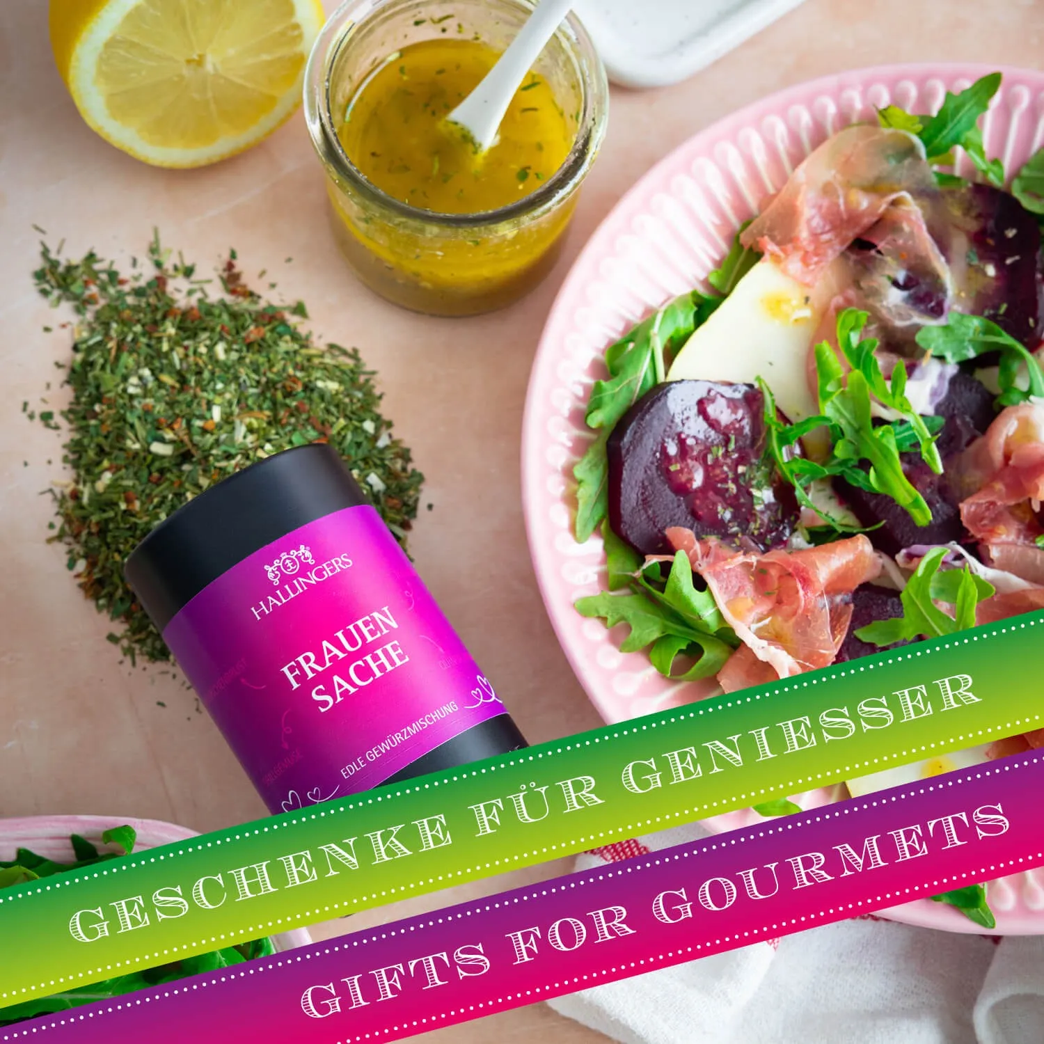 Top-Geschenk für alle Feinschmeckerinnen und Gourmets, für Kochfans und solche, die es werden wollen! Hochwertig und natürlich, da freut sich jede!