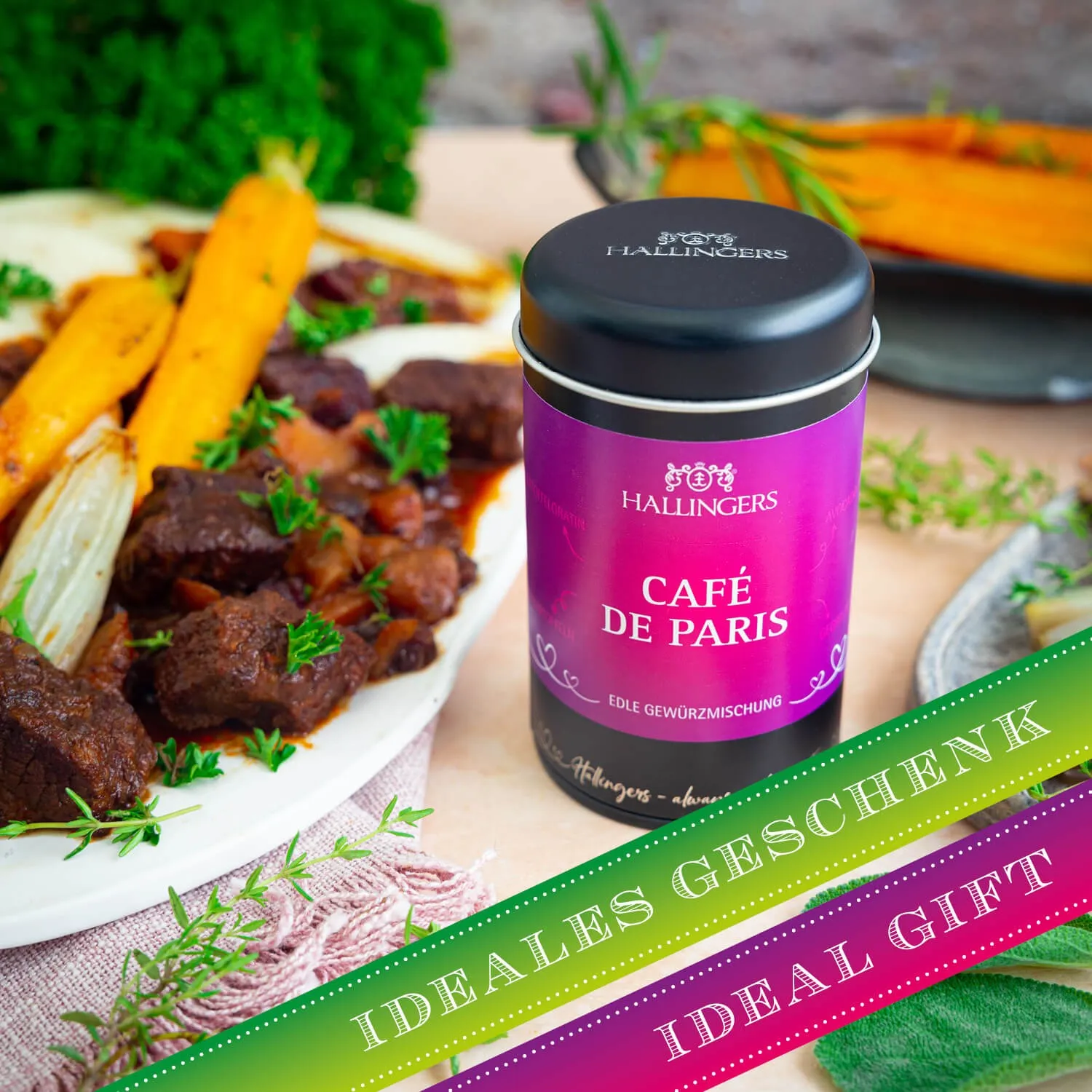 Top-Geschenk für alle Feinschmecker und Gourmets, für Kochfans und solche, die es werden wollen! Hochwertig und natürlich, da freut sich jeder!